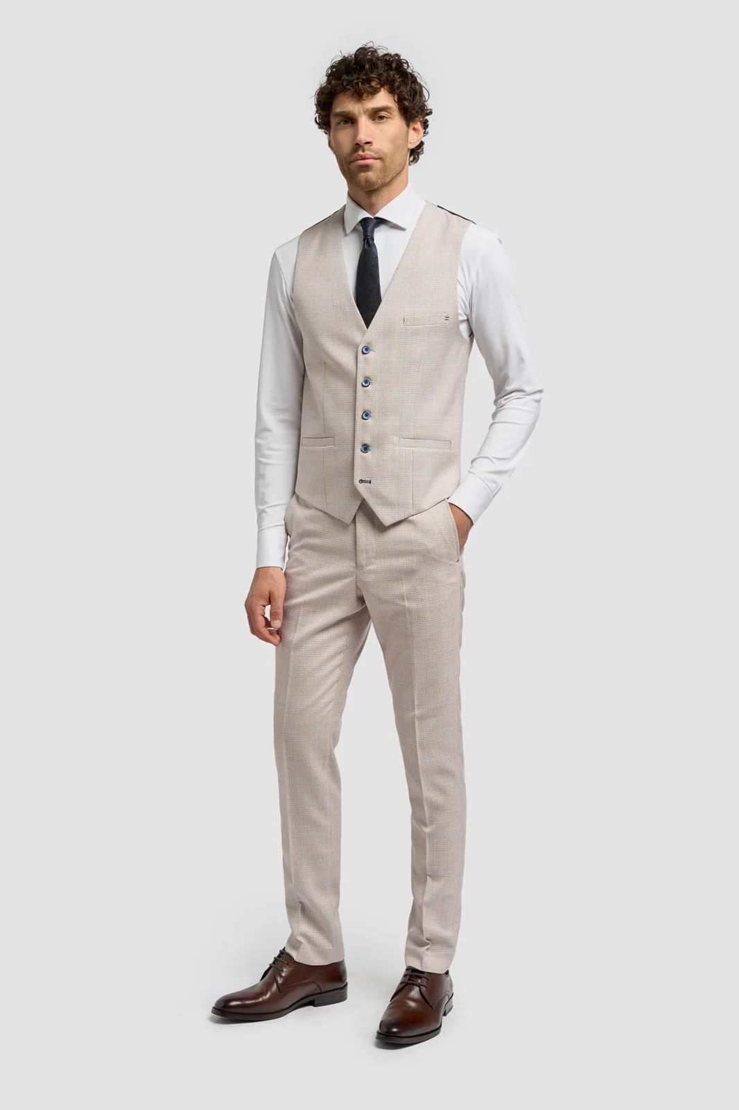 Caridi Beige Waistcoat thumbnail 2