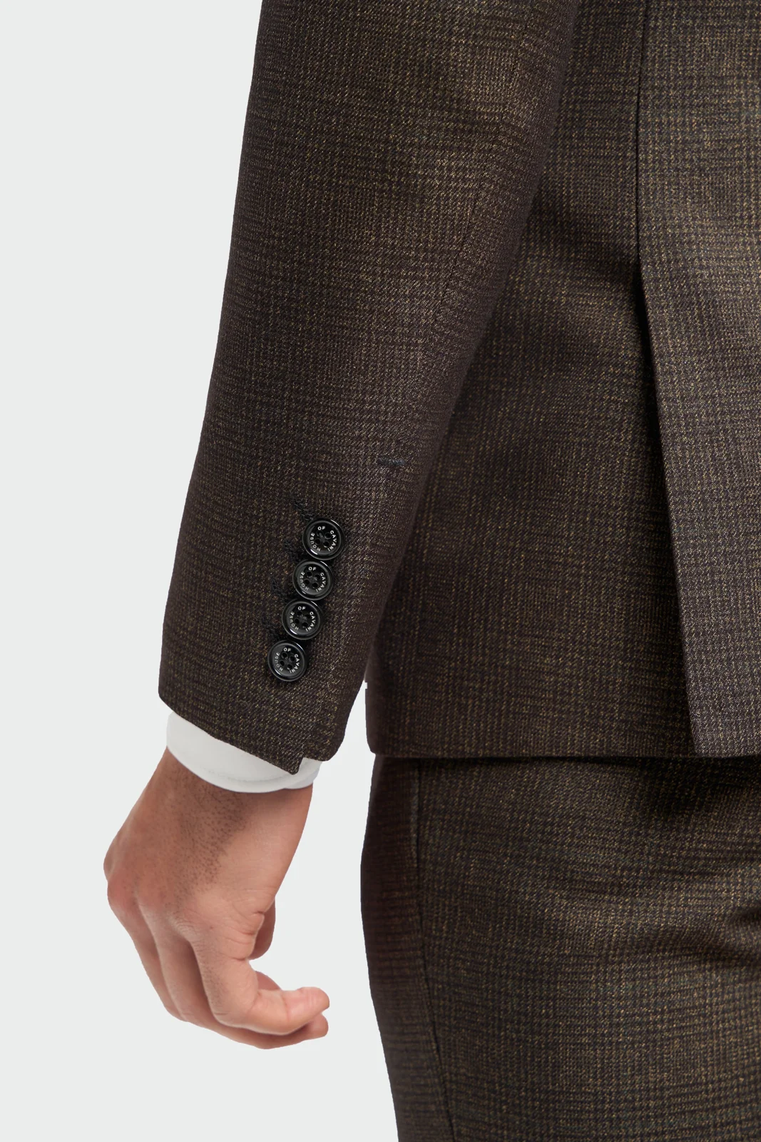 Caridi Brown Regular Check Three Piece Suit thumbnail 5