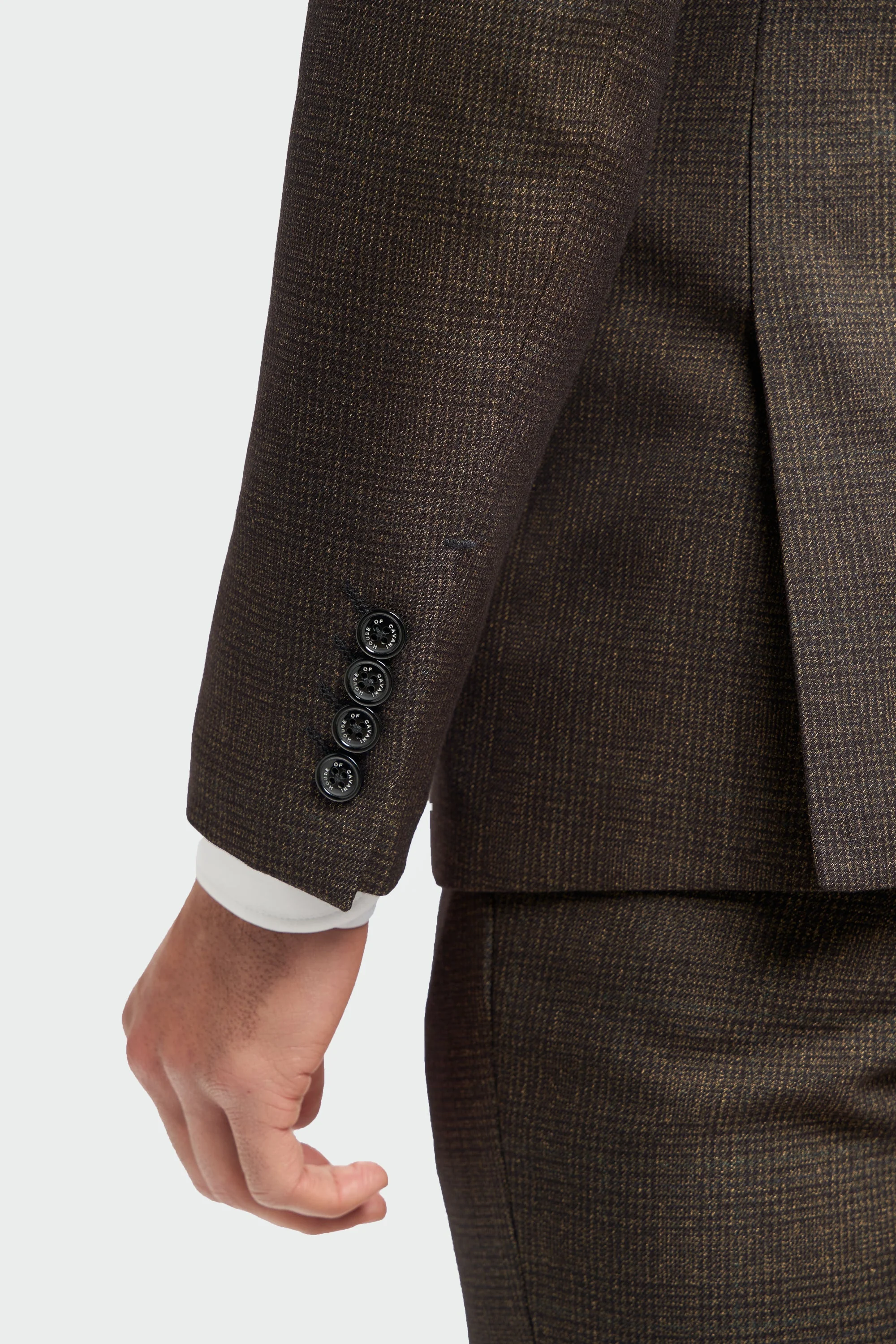 Caridi Brown Regular Check Three Piece Suit thumbnail 5