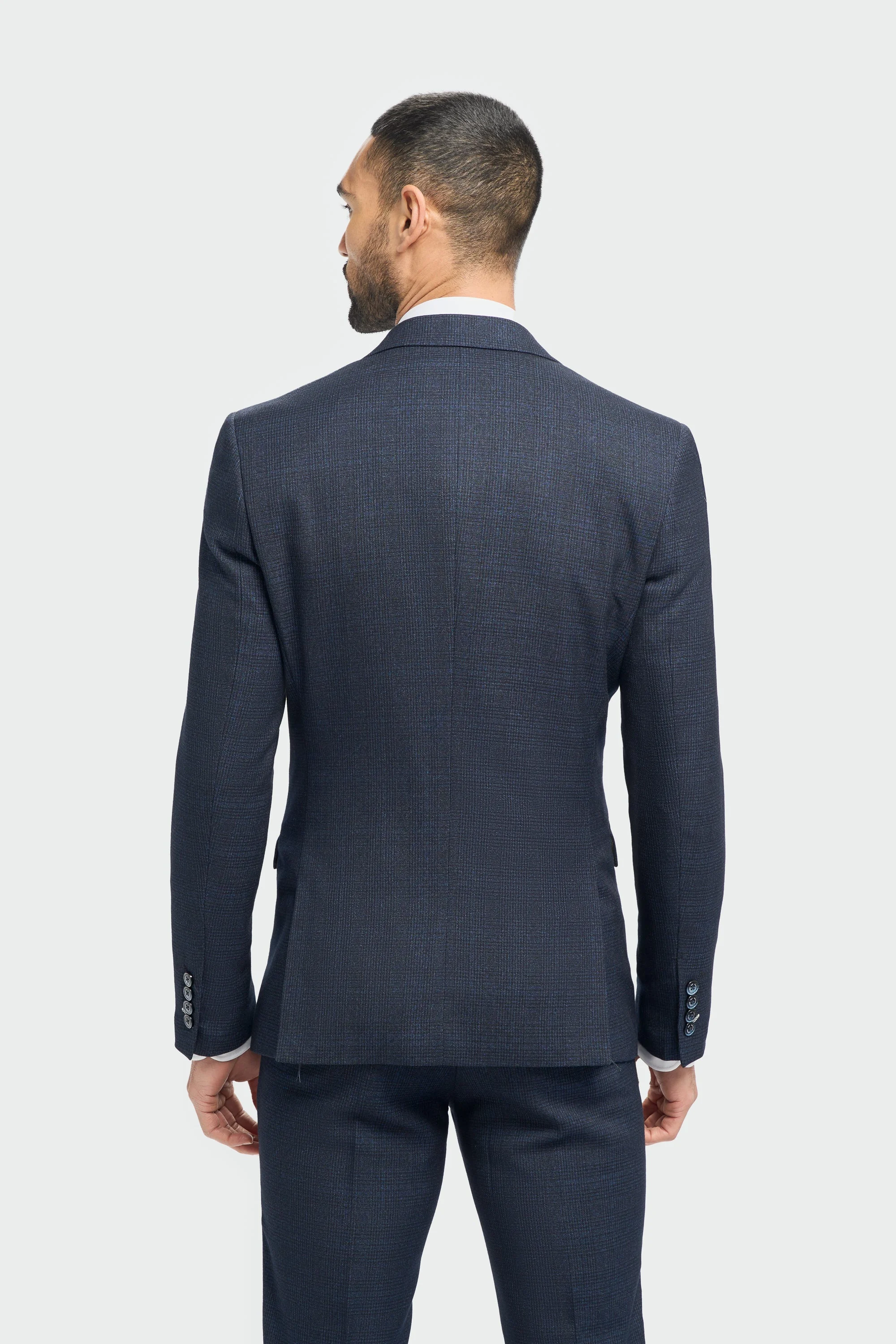Caridi Navy Double Breasted Two Piece Suit thumbnail 5
