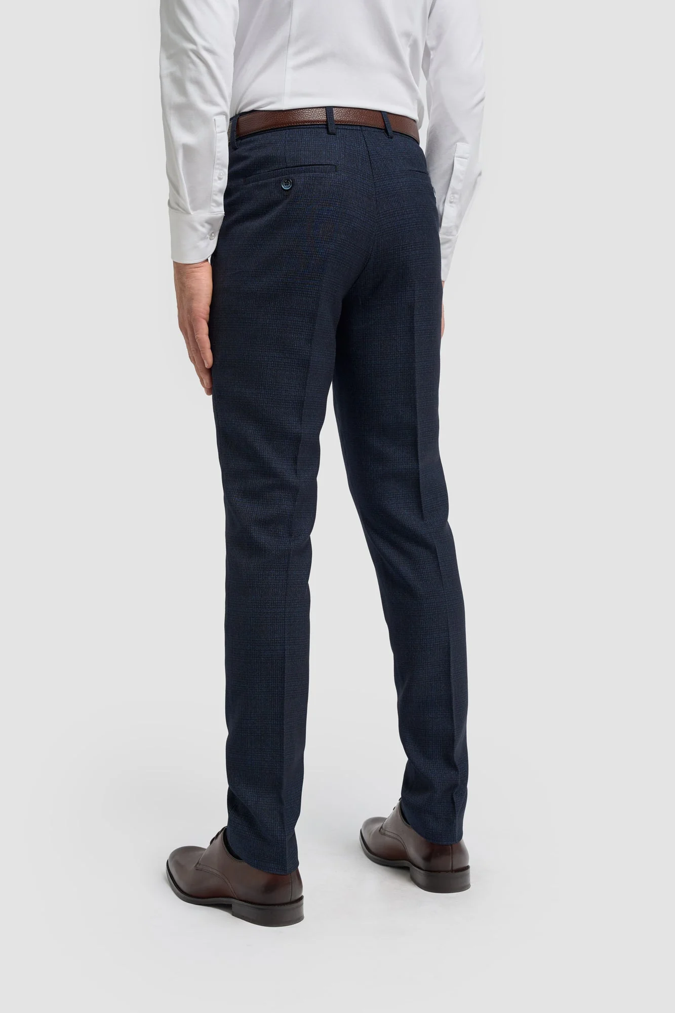 Caridi Navy Regular Check Three Piece Suit thumbnail 6