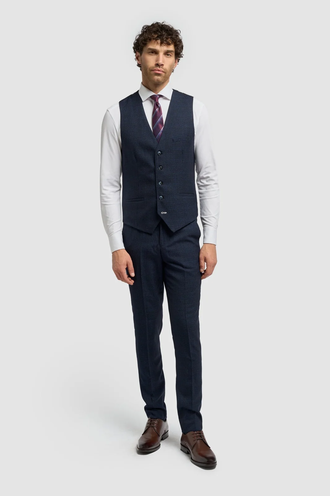 Caridi Navy Waistcoat thumbnail 2