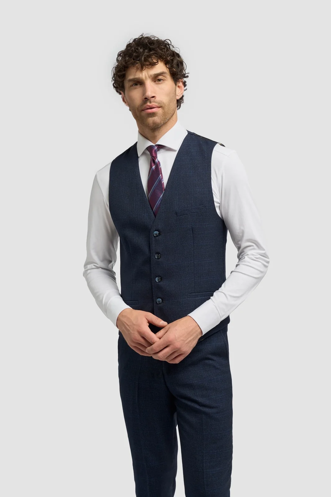 Caridi Navy Waistcoat