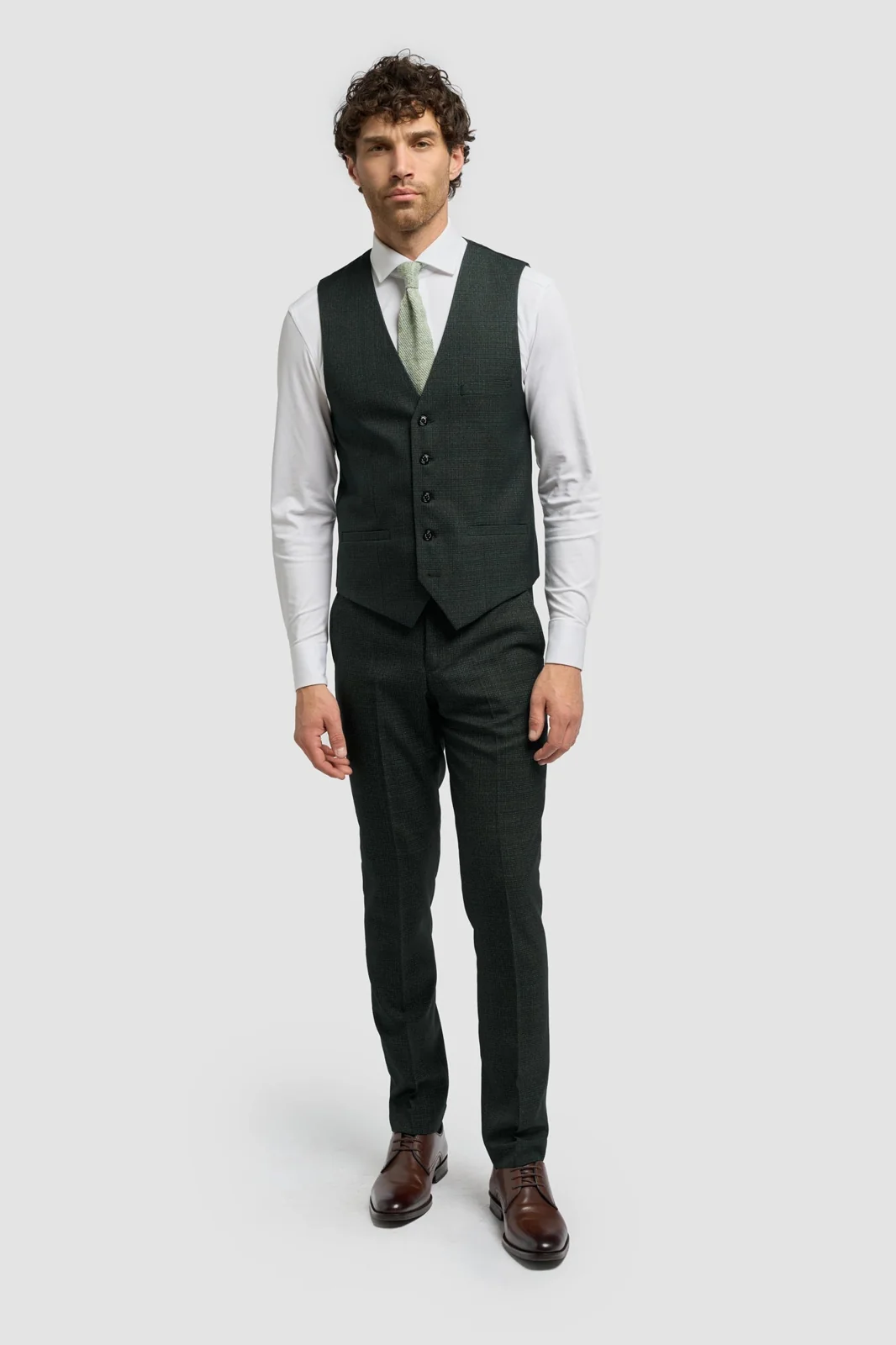 Caridi Olive Waistcoat thumbnail 2