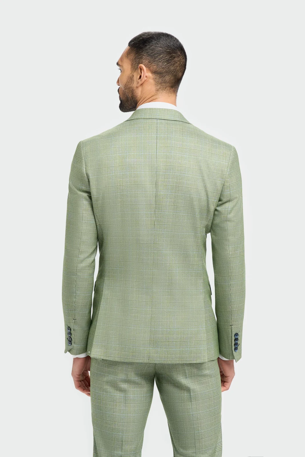 Caridi Sage Regular Check Three Piece Suit thumbnail 5