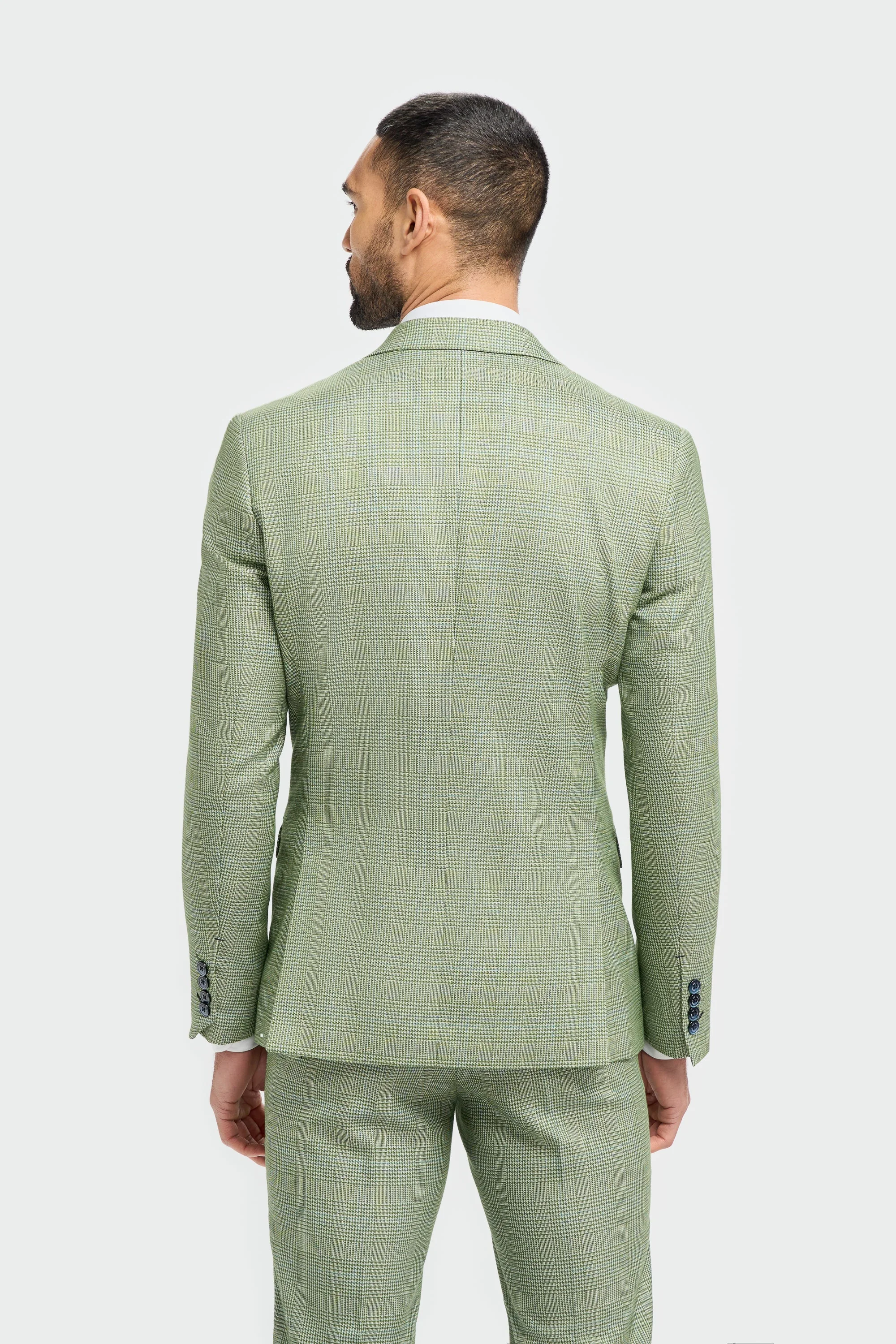 Caridi Sage Regular Check Three Piece Suit thumbnail 5