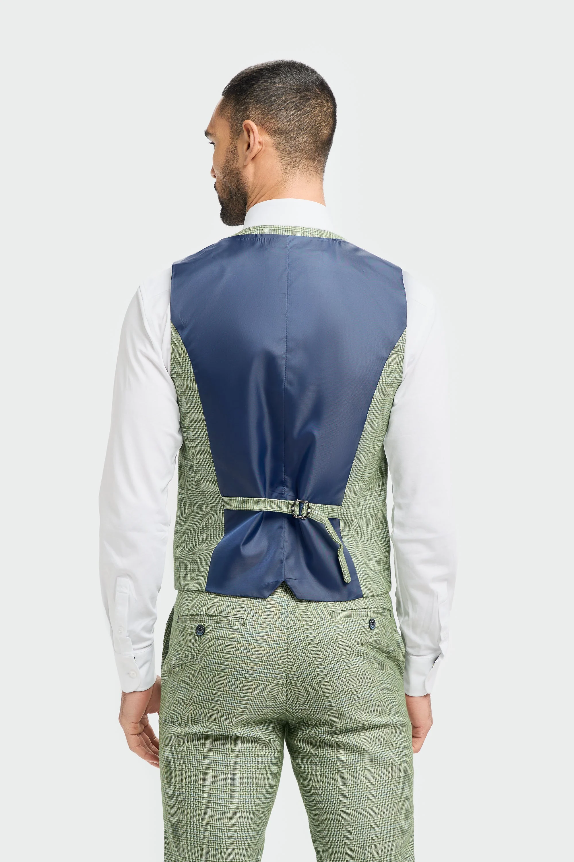 Caridi Sage Regular Check Three Piece Suit thumbnail 7