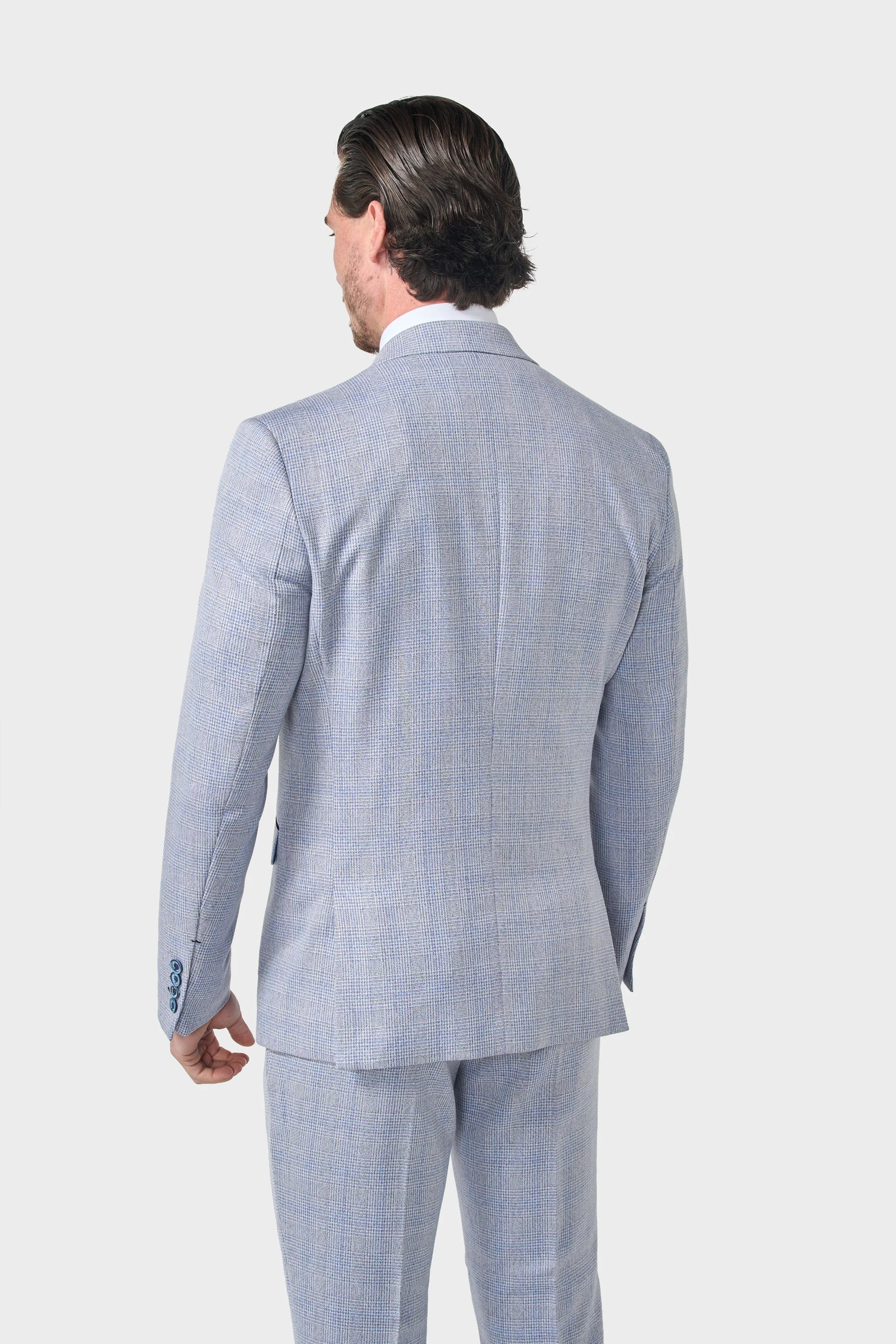 Caridi Sky Regular Check Three Piece Suit thumbnail 3