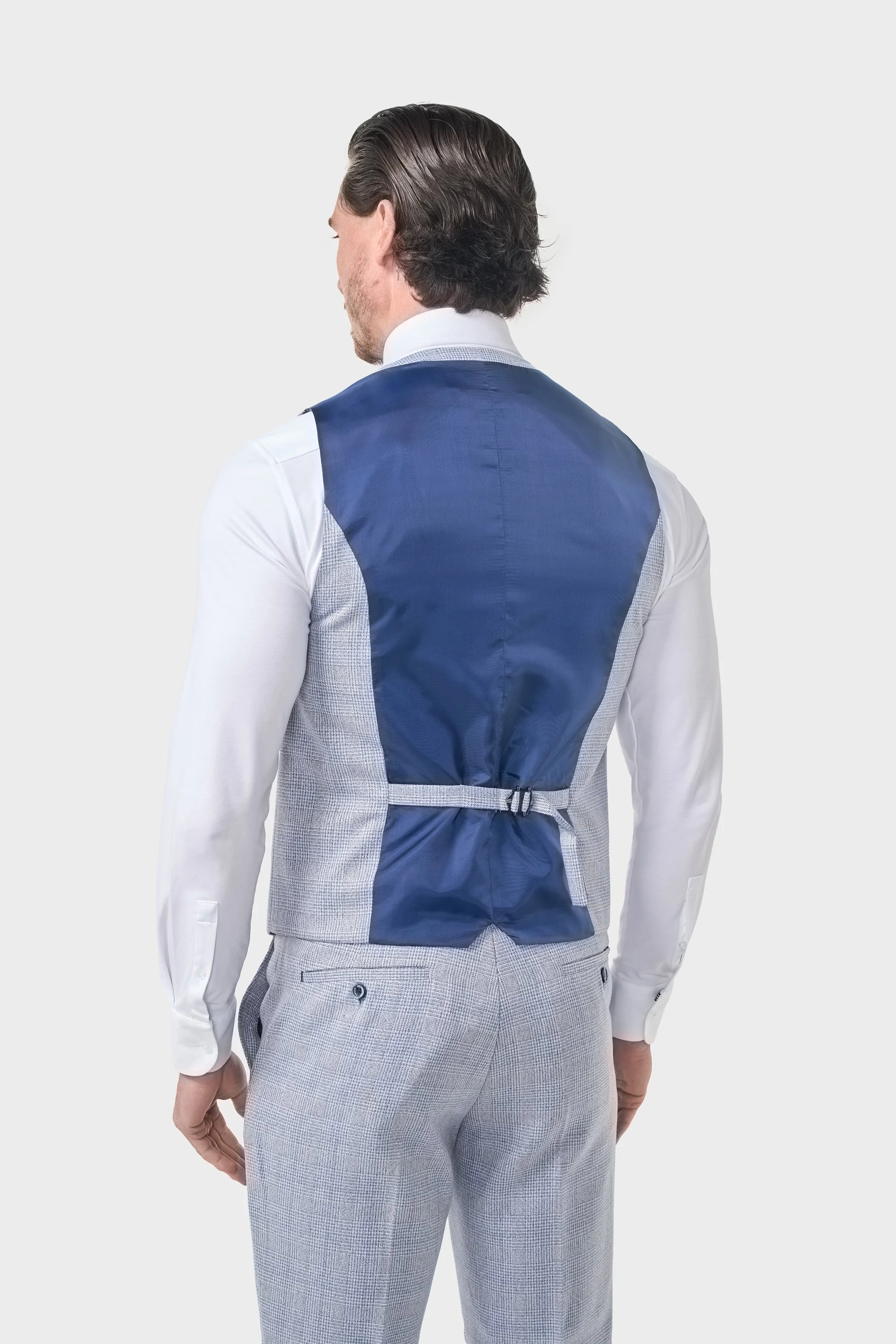 Caridi Sky Regular Check Three Piece Suit thumbnail 5