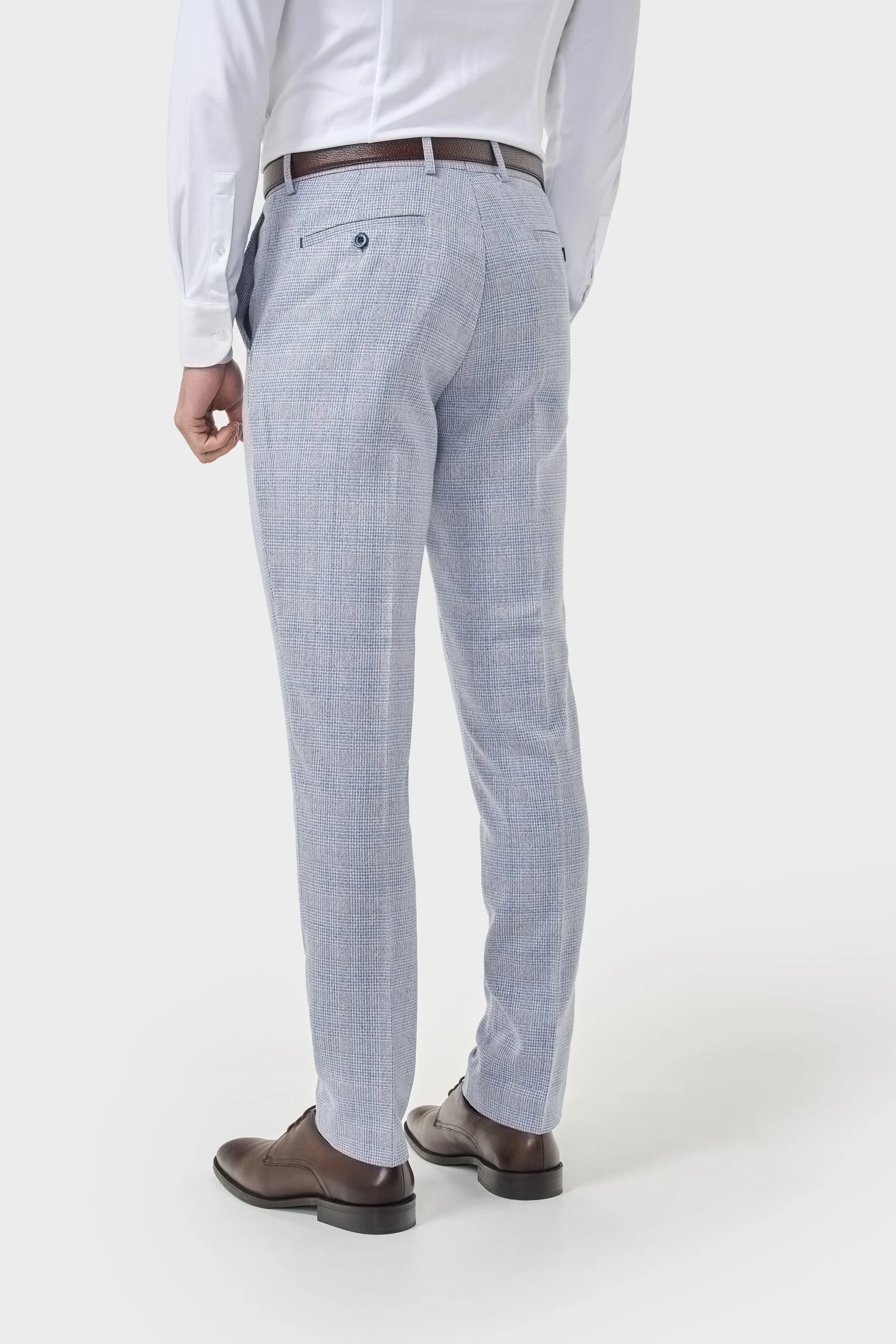 Caridi Sky Regular Check Three Piece Suit thumbnail 7