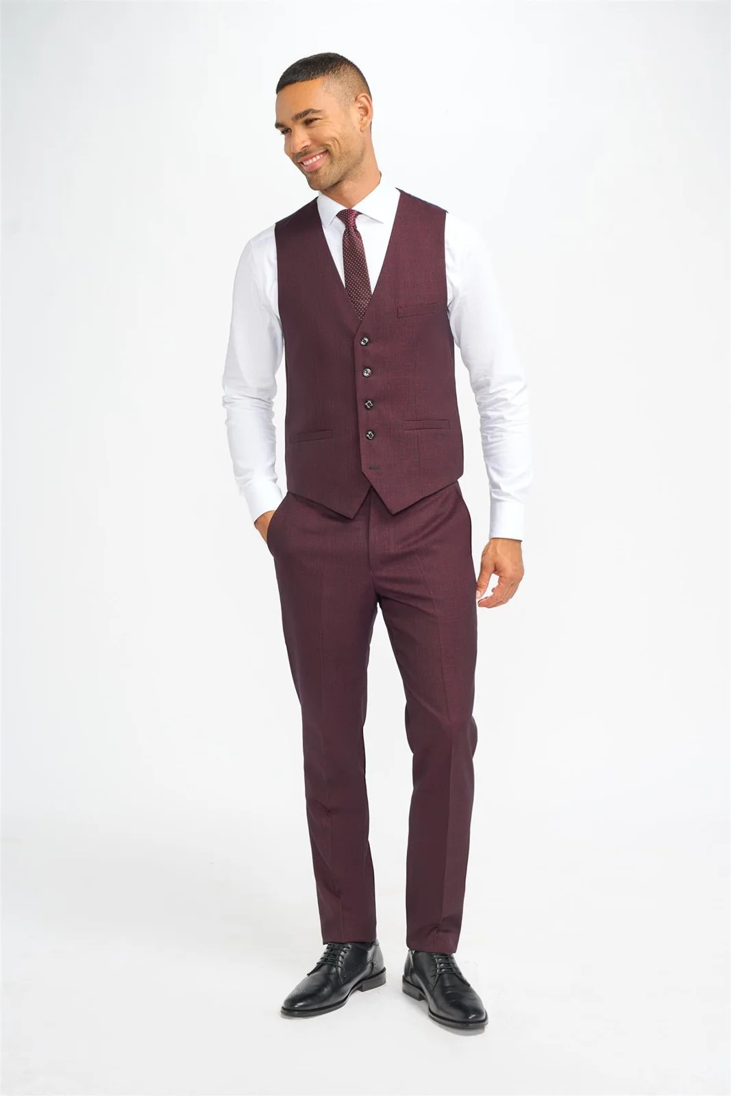 Caridi Wine Waistcoat thumbnail 2