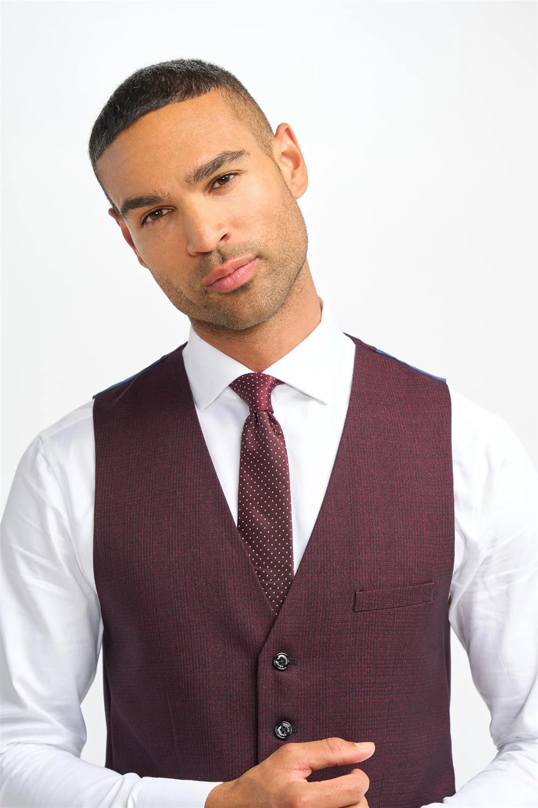 Caridi Wine Waistcoat thumbnail 3