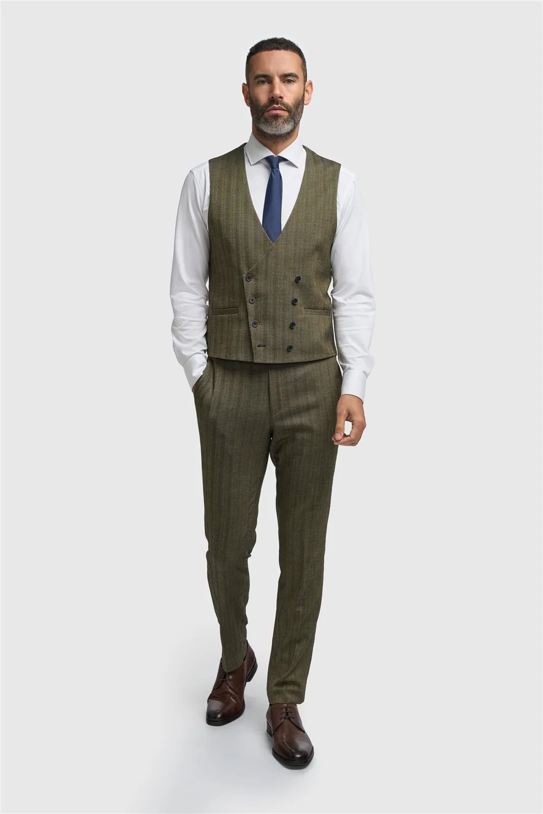 Damon Double Breasted Waistcoat thumbnail 2