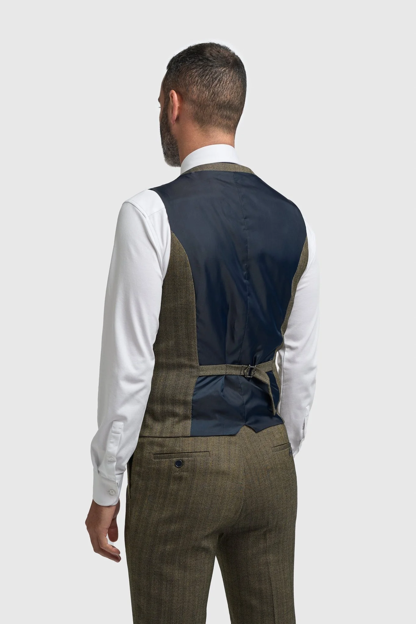 Damon Three Piece Suit with Single Breasted Waistcoat thumbnail 4