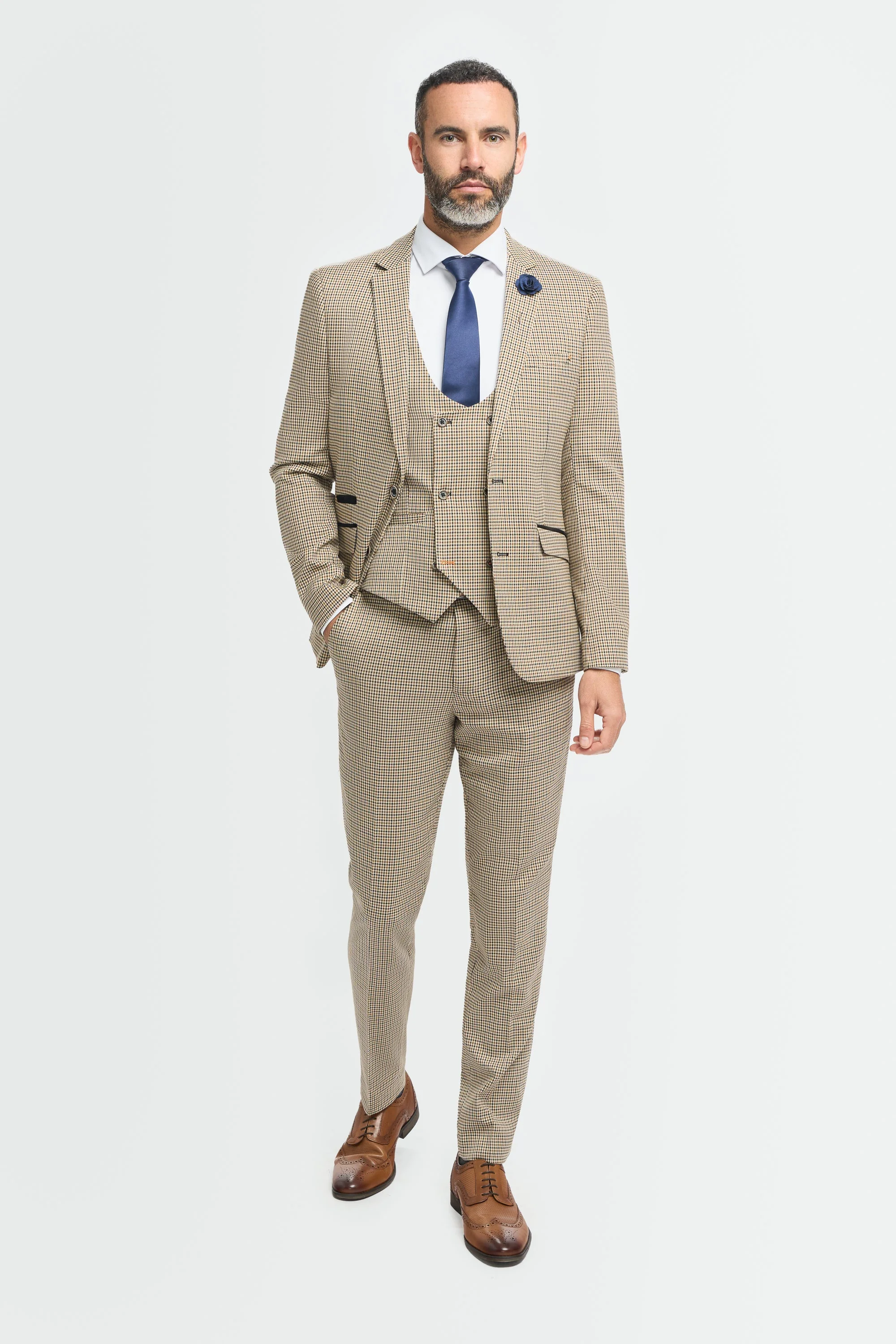 Elwood Houndstooth Three Piece Suit