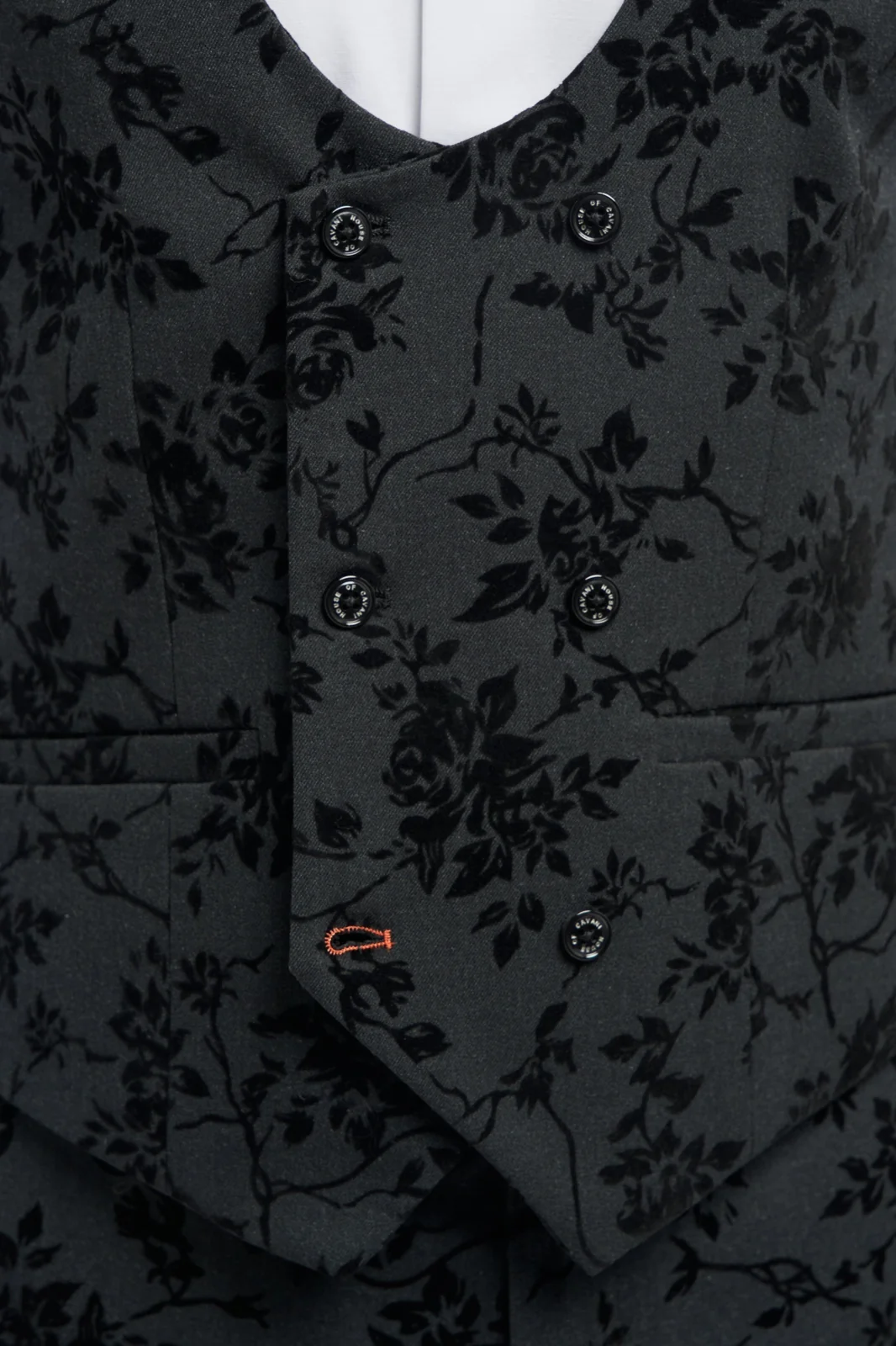Georgi Floral Double Breasted Waistcoat thumbnail 4