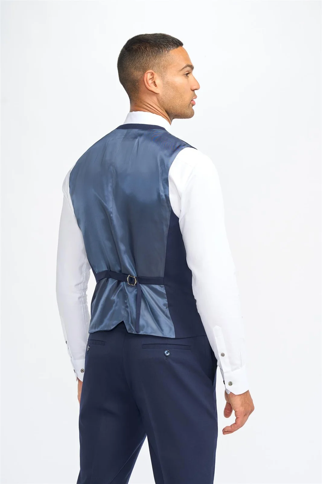 James Navy Waistcoat thumbnail 3