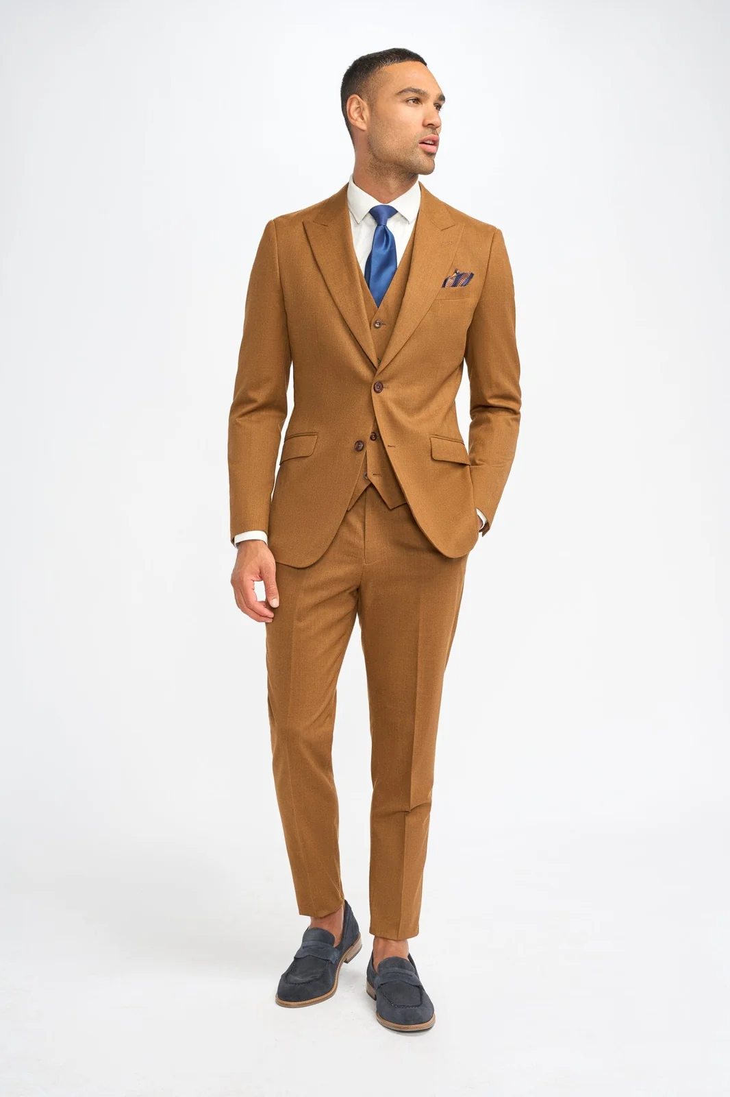James Sierra Super 130s Wool Three Piece Suit primary image