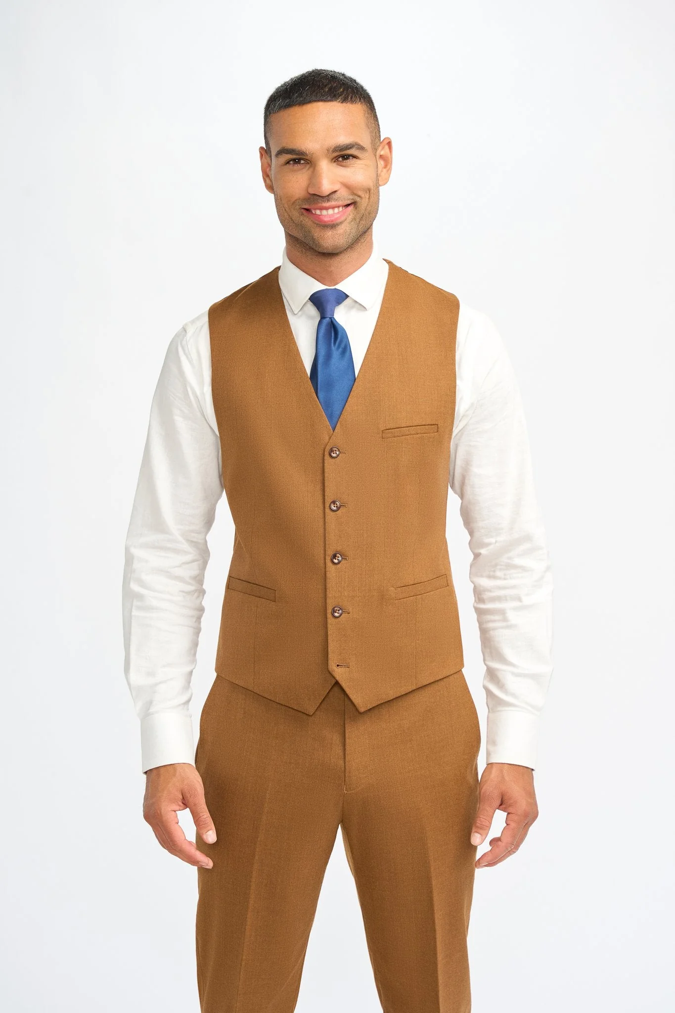 James Sierra Super 130s Wool Three Piece Suit thumbnail 4