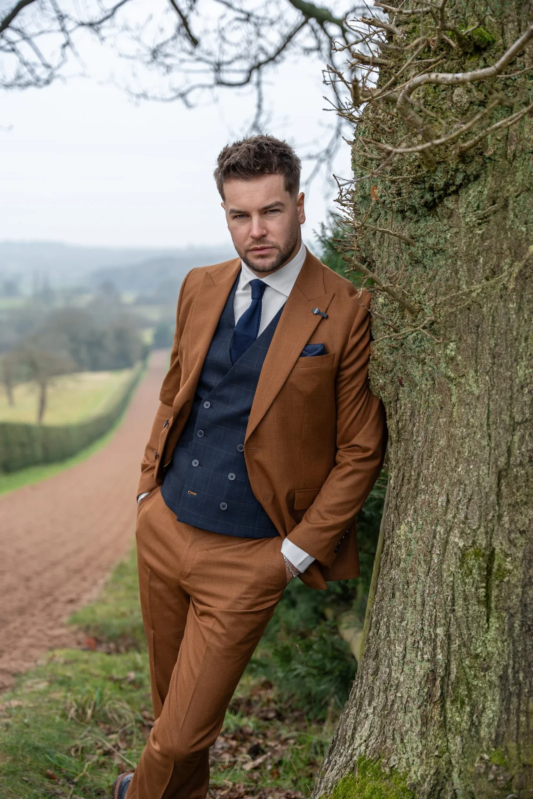 James Sierra with Torino Double Breasted Waistcoat primary image