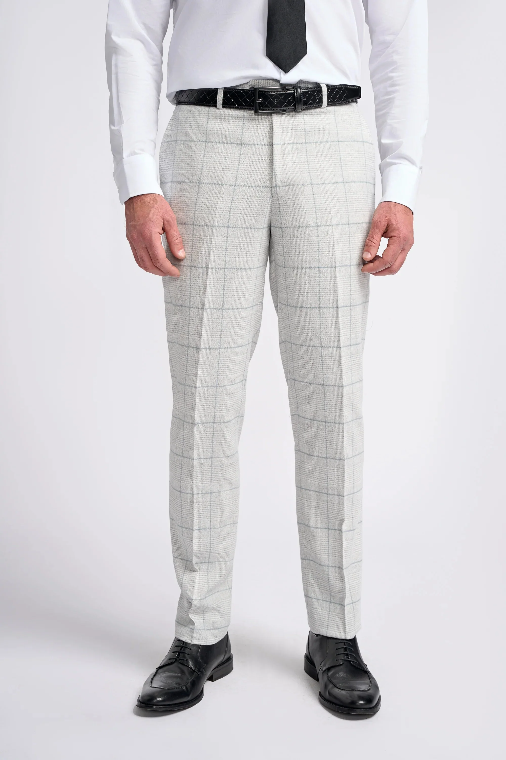 Light Grey Check Three Piece Suit thumbnail 8