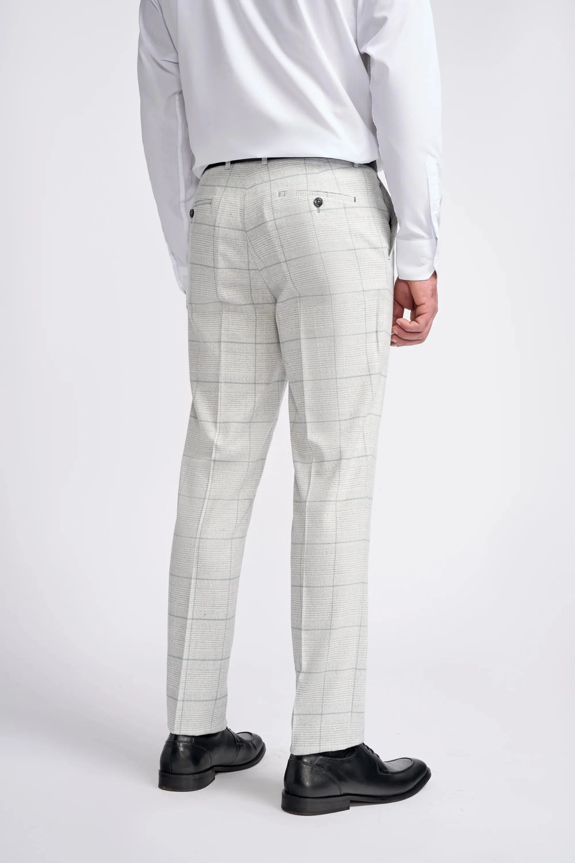 Light Grey Check Three Piece Suit thumbnail 9