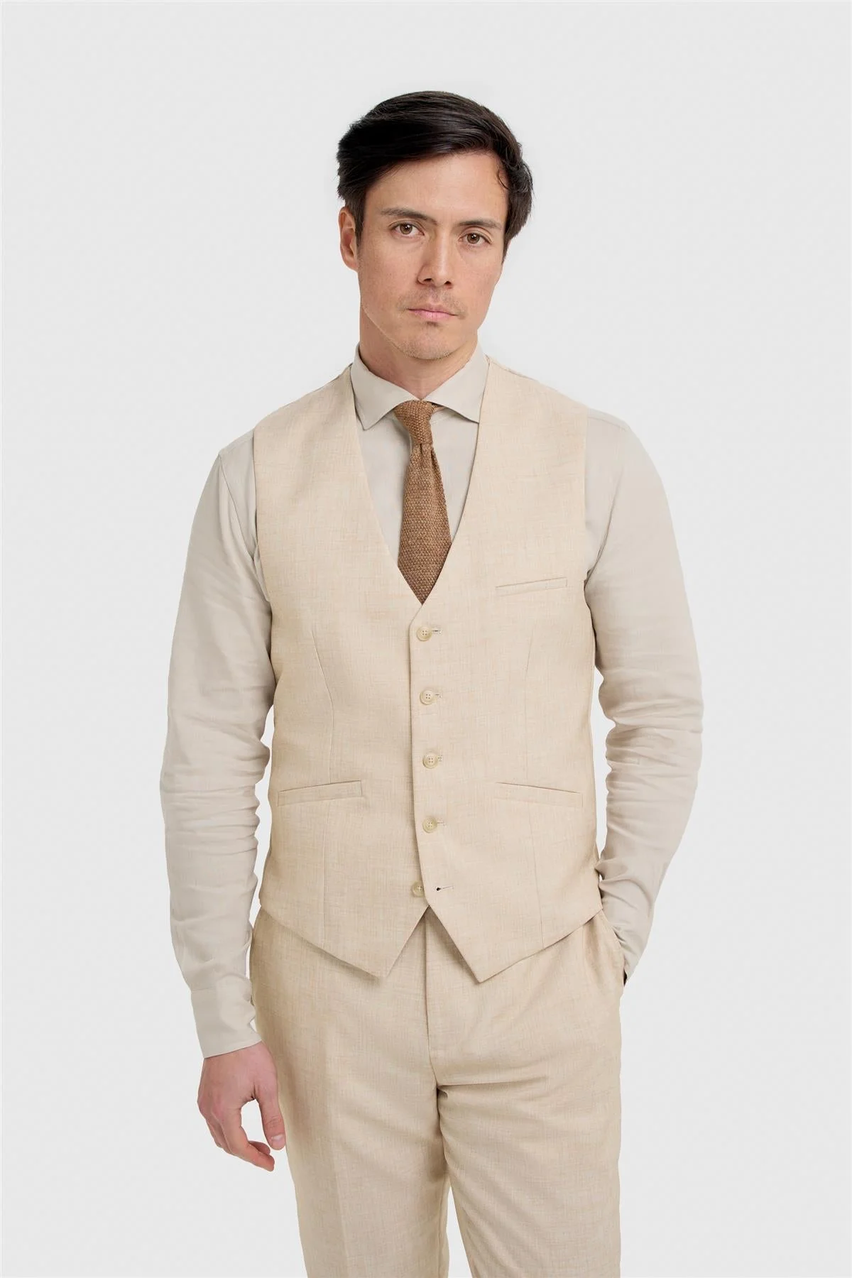 Malibu Beige Three Piece Suit thumbnail 4