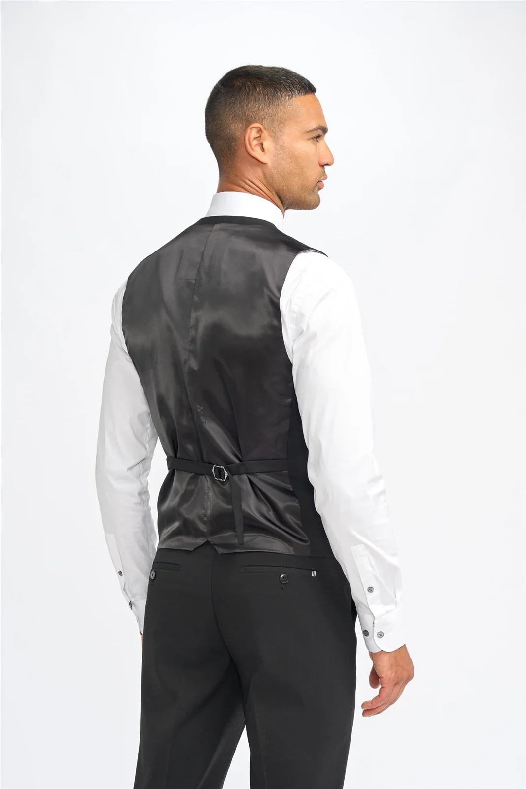 Malibu Black Waistcoat thumbnail 3
