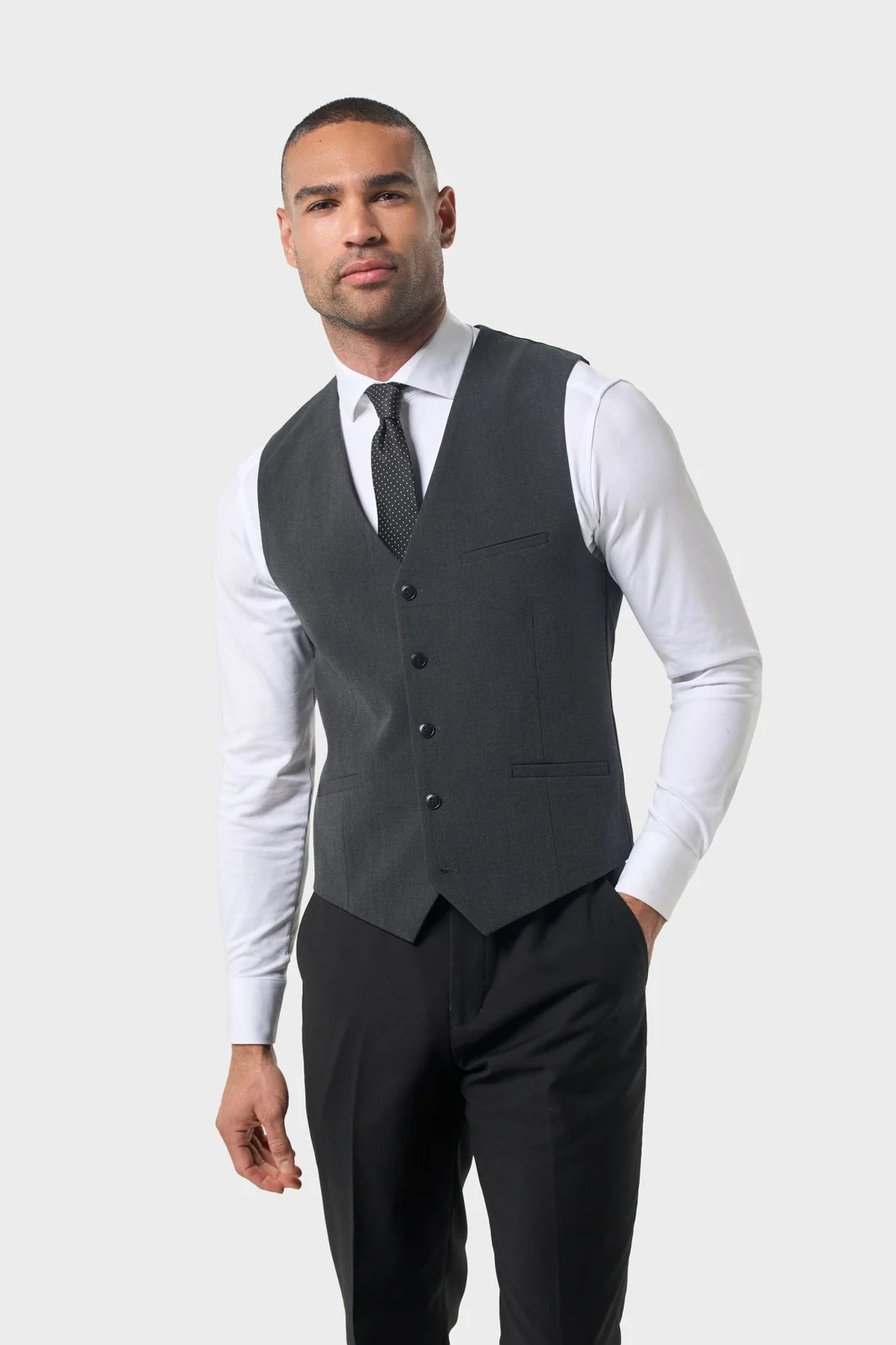 Malibu Black with Charcoal Waistcoat thumbnail 3