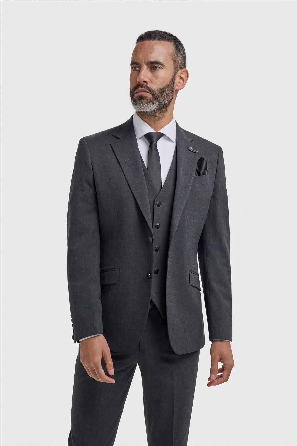 Malibu Charcoal Three Piece Suit thumbnail 2
