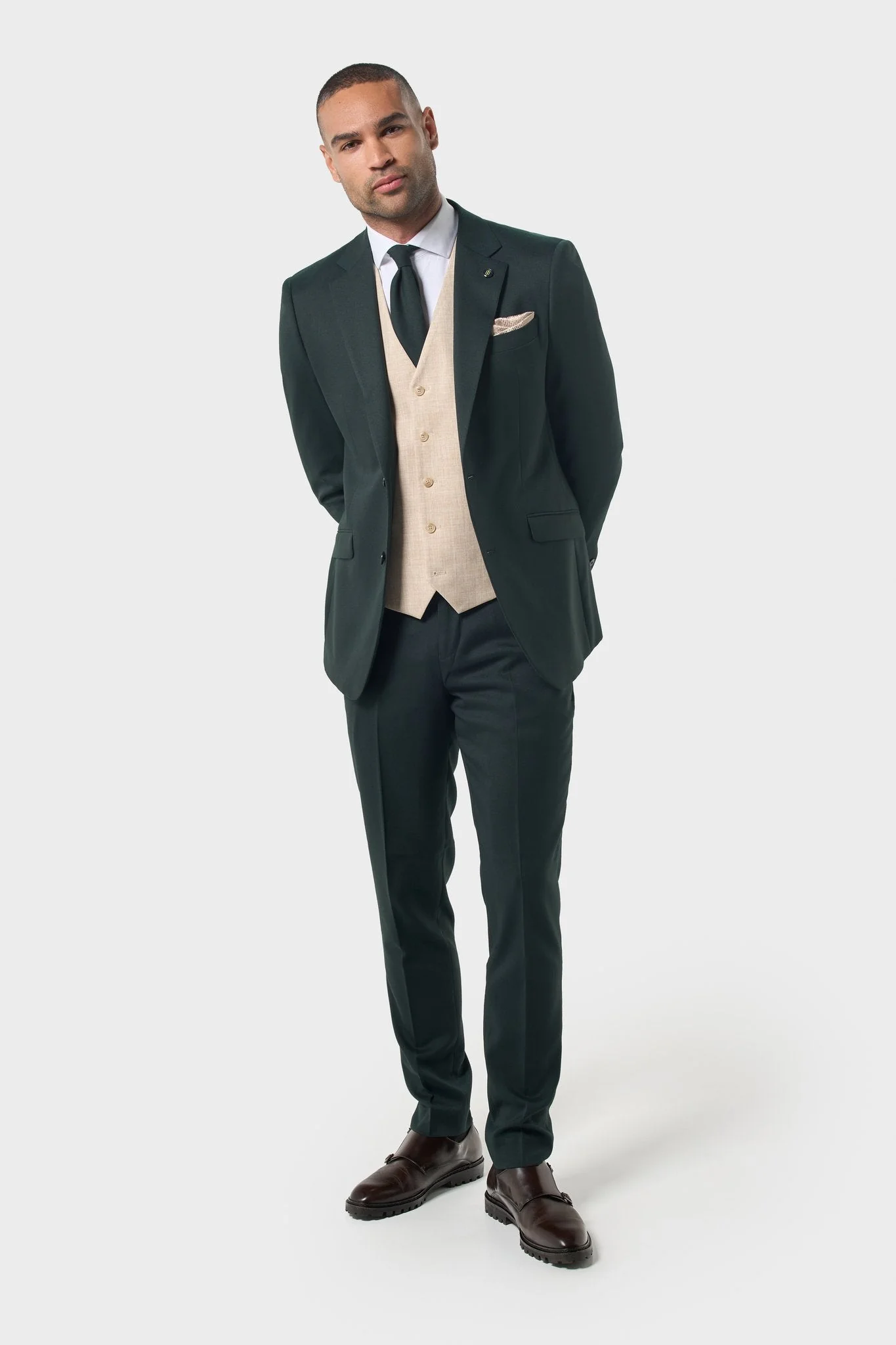 Malibu Forest with Beige Waistcoat