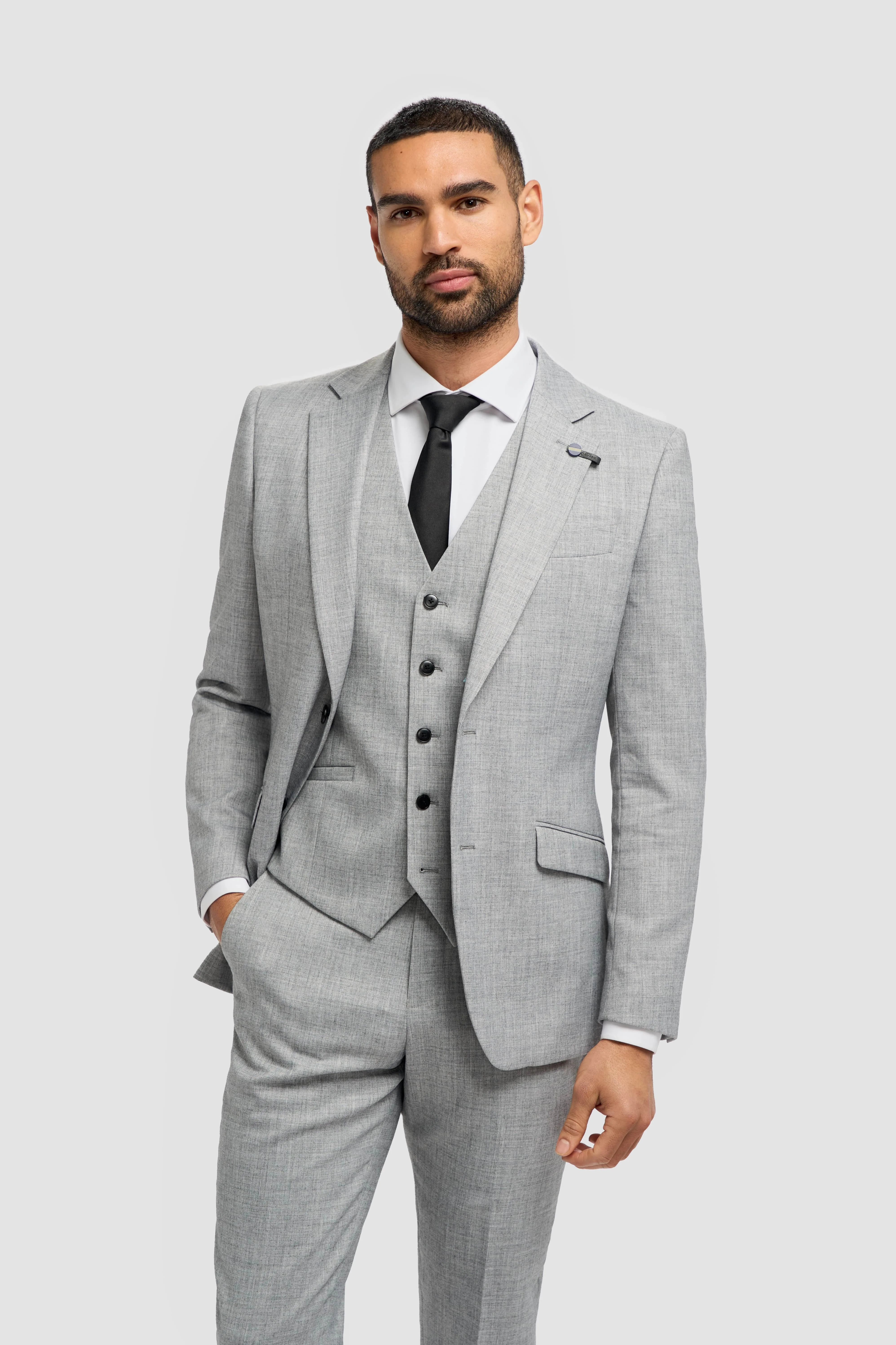 Malibu Grey Three Piece Suit thumbnail 2