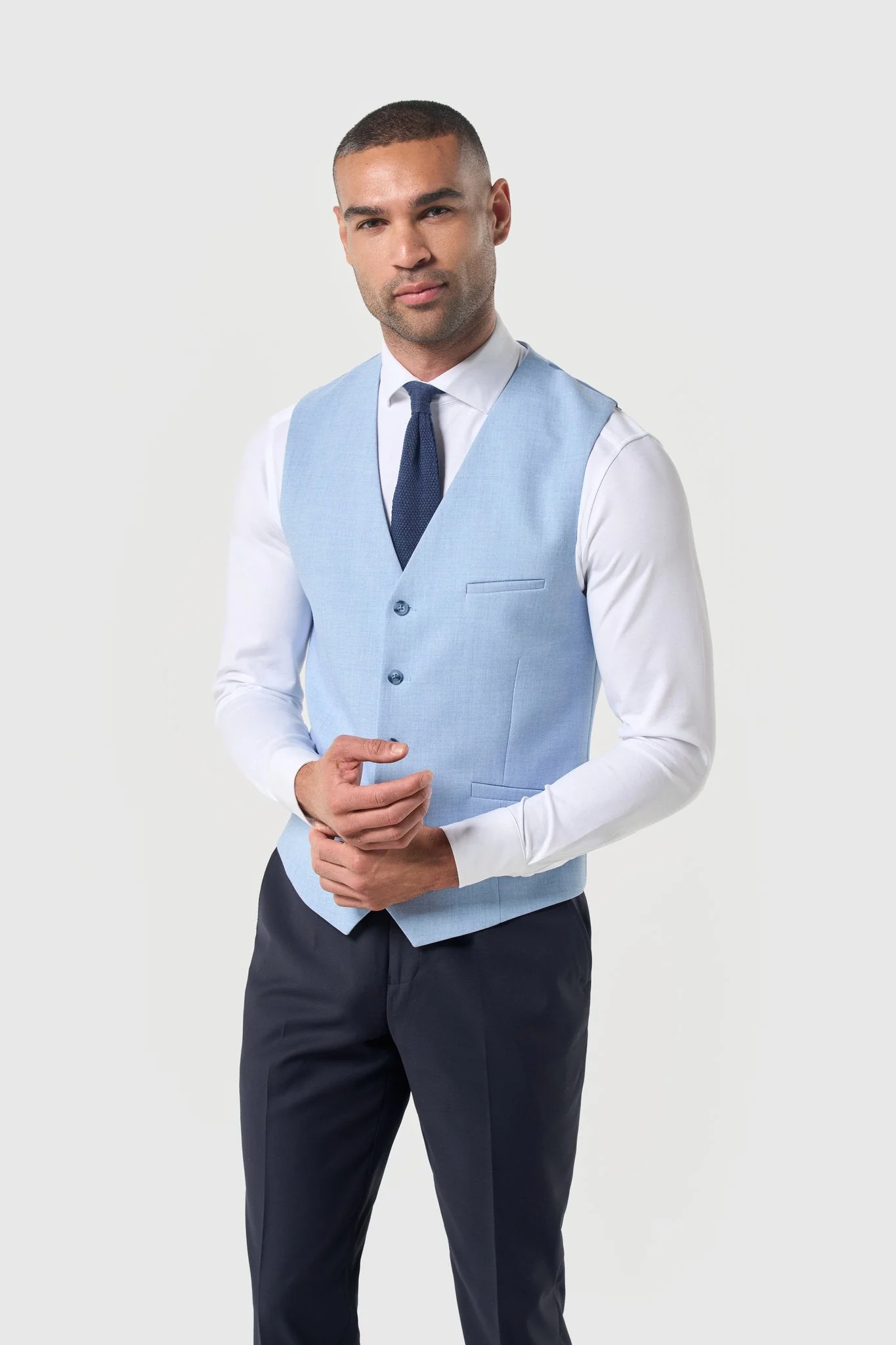Malibu Navy with Sky Waistcoat thumbnail 3