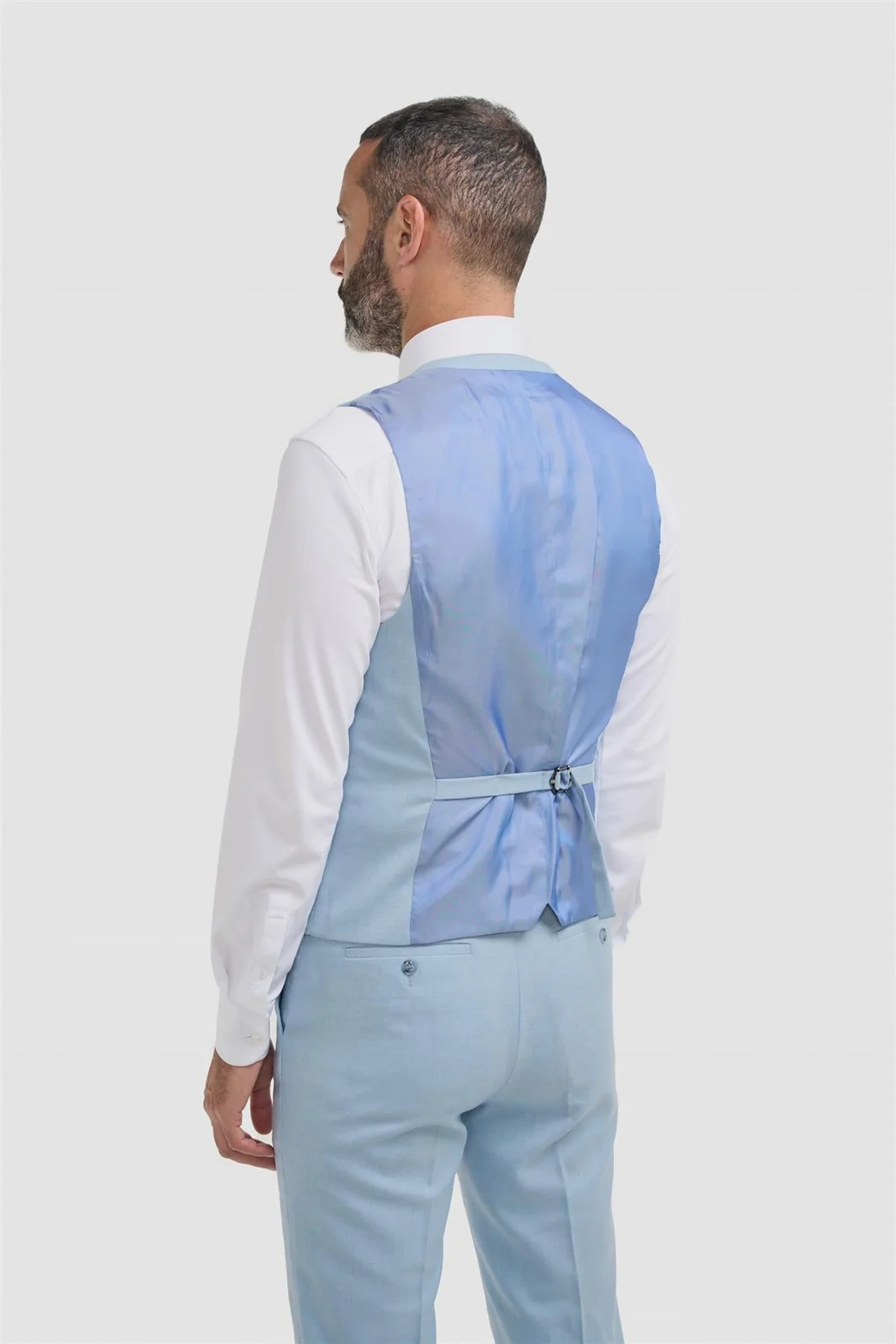 Malibu Sky melange Three Piece Suit thumbnail 6