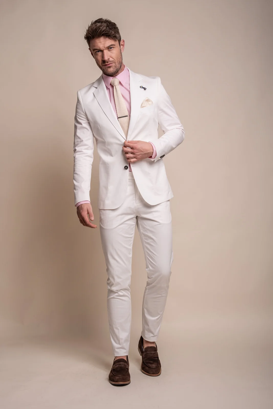 Mario Ecru Two Piece Suit primary image