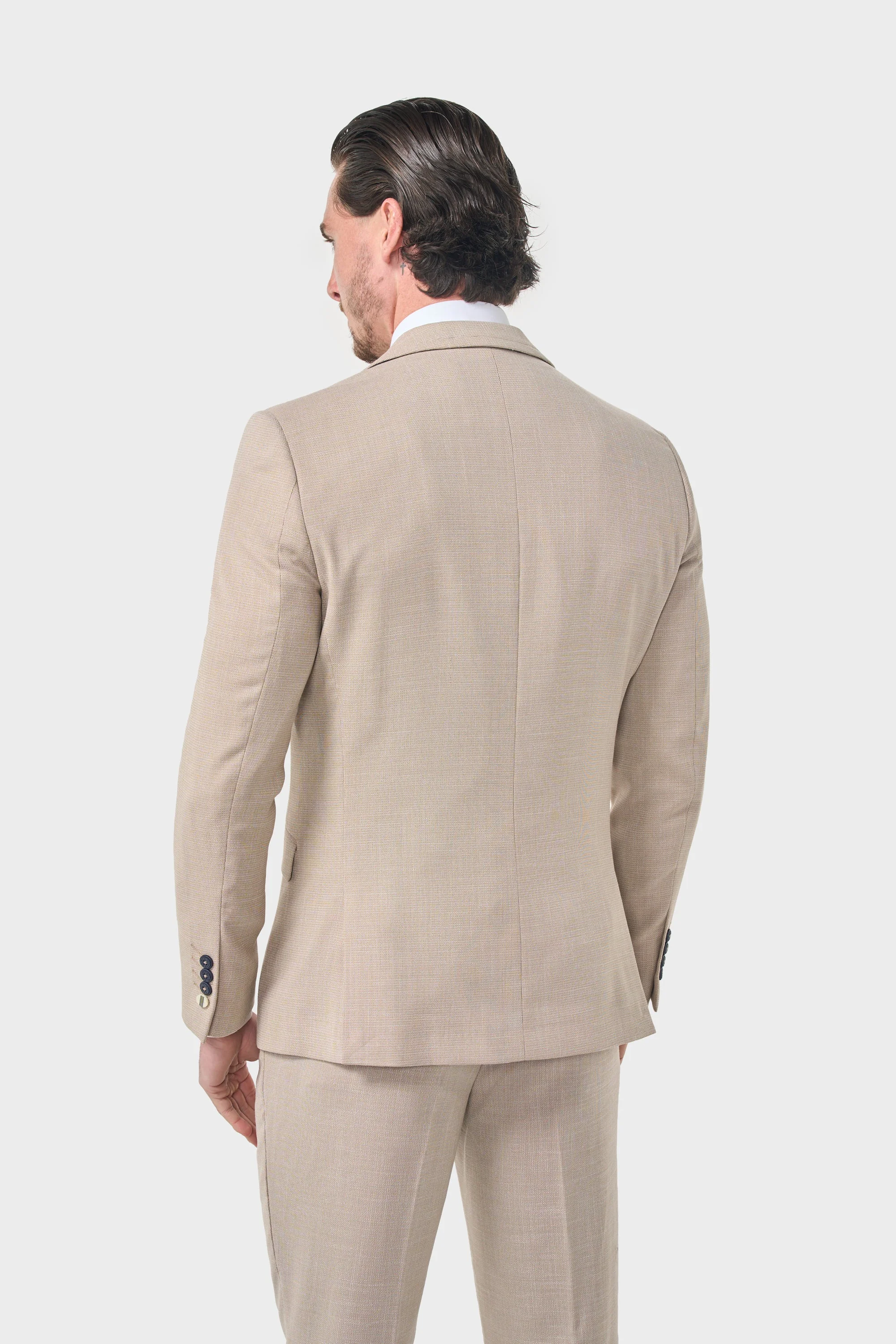 Miami Beige Three Piece Suit thumbnail 3