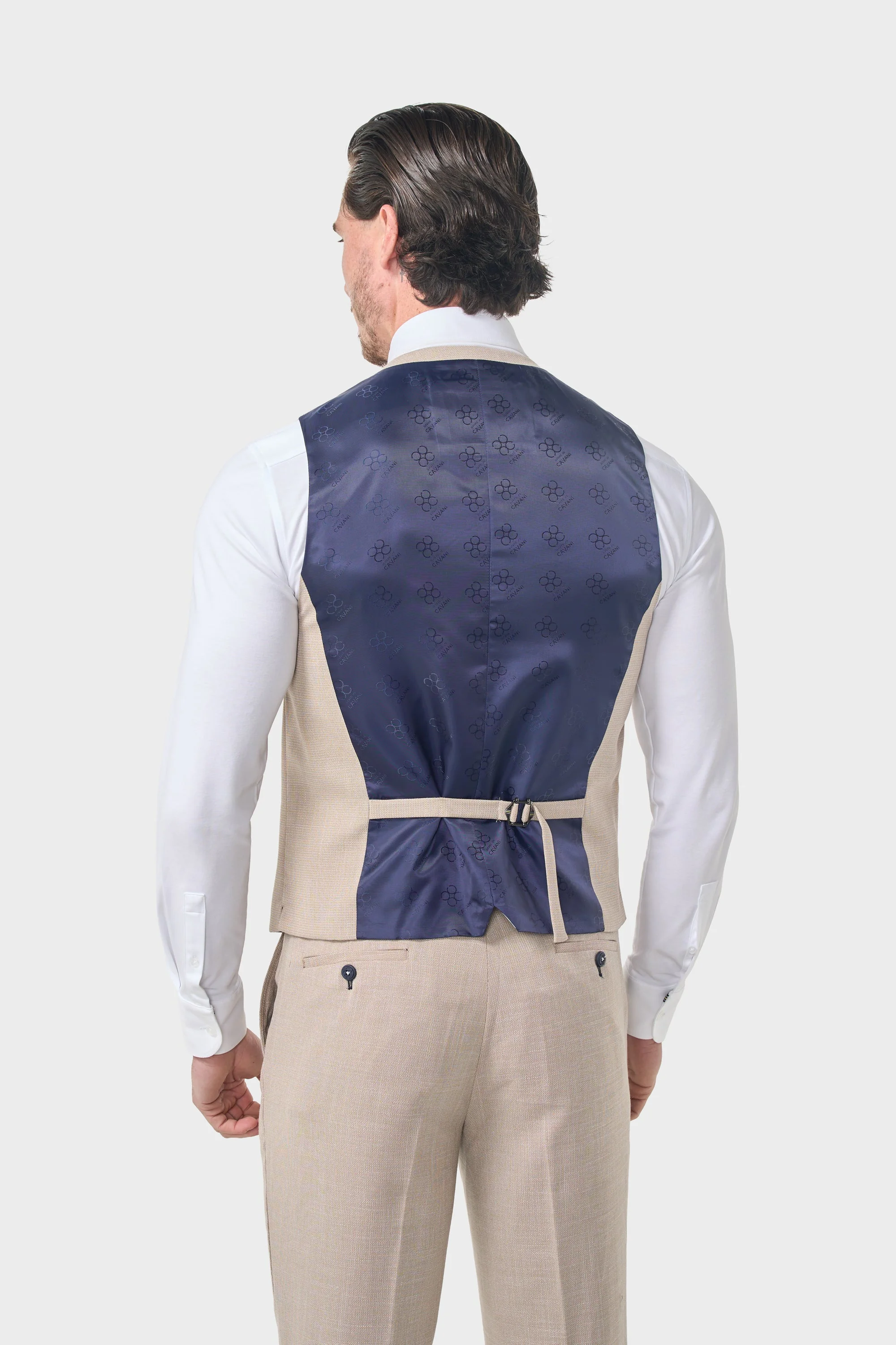 Miami Beige Three Piece Suit thumbnail 5