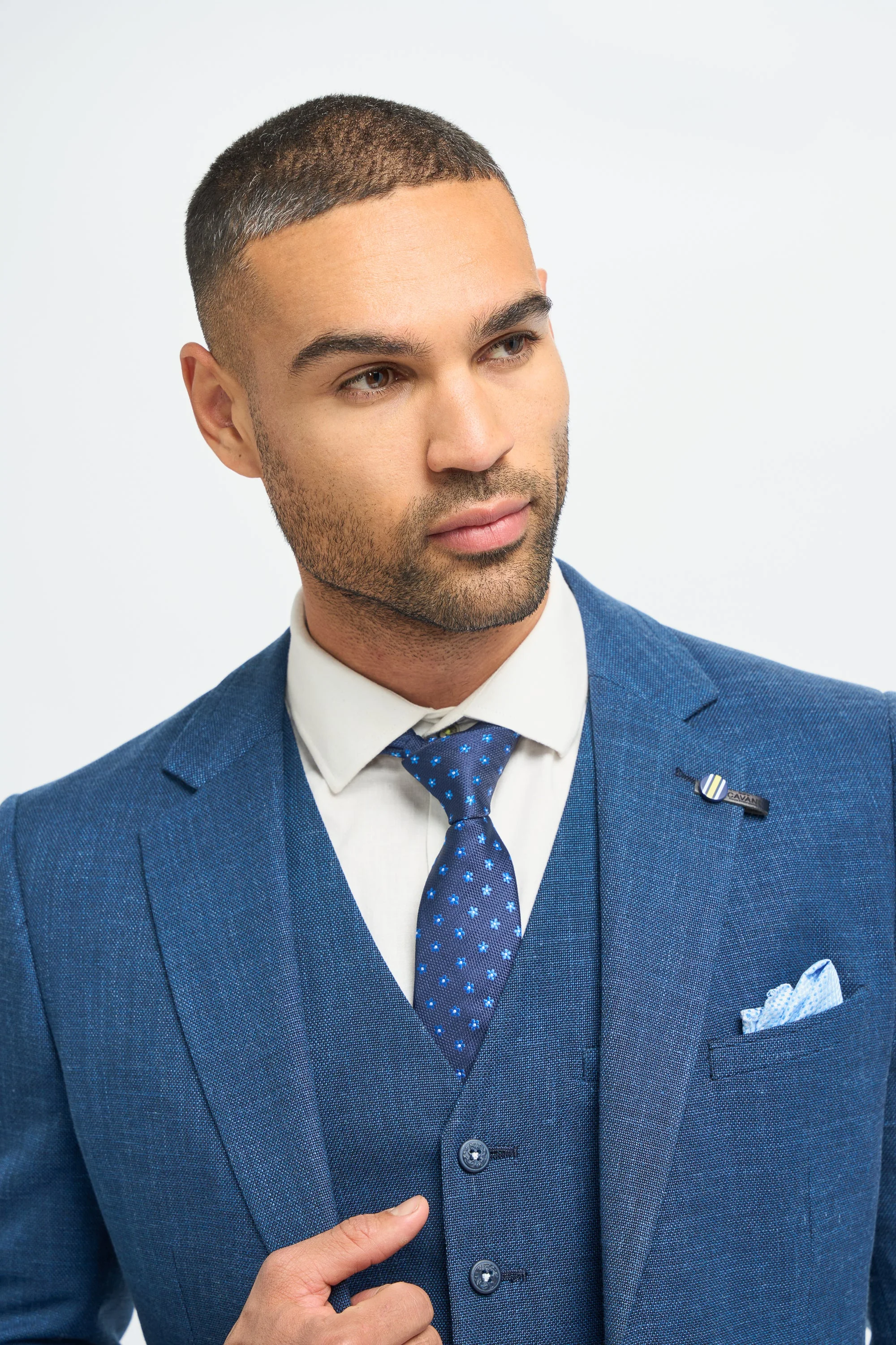 Miami Blue Three Piece Suit thumbnail 4