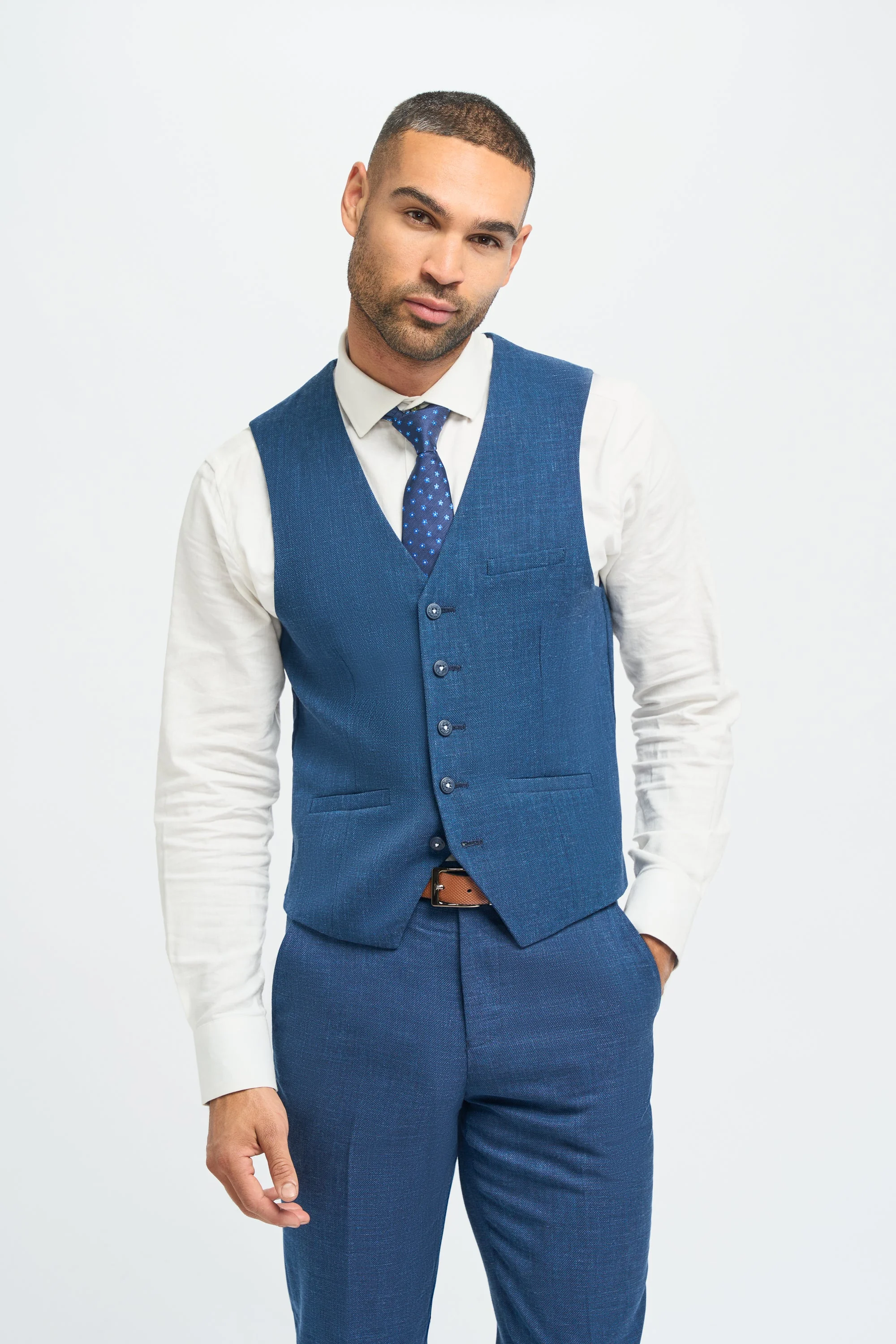 Miami Blue Three Piece Suit thumbnail 6