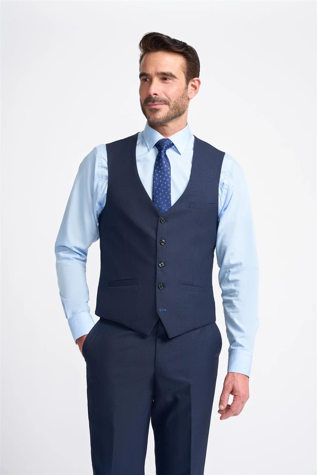 Navy Plain Waistcoat