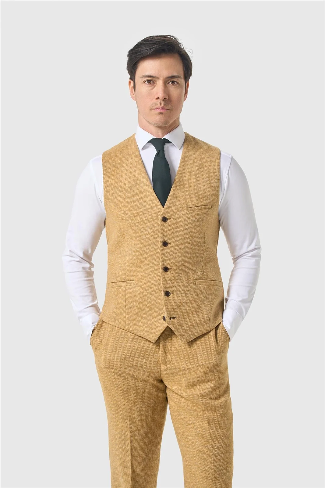 Thomas Amber Tweed Three Piece Suit thumbnail 4