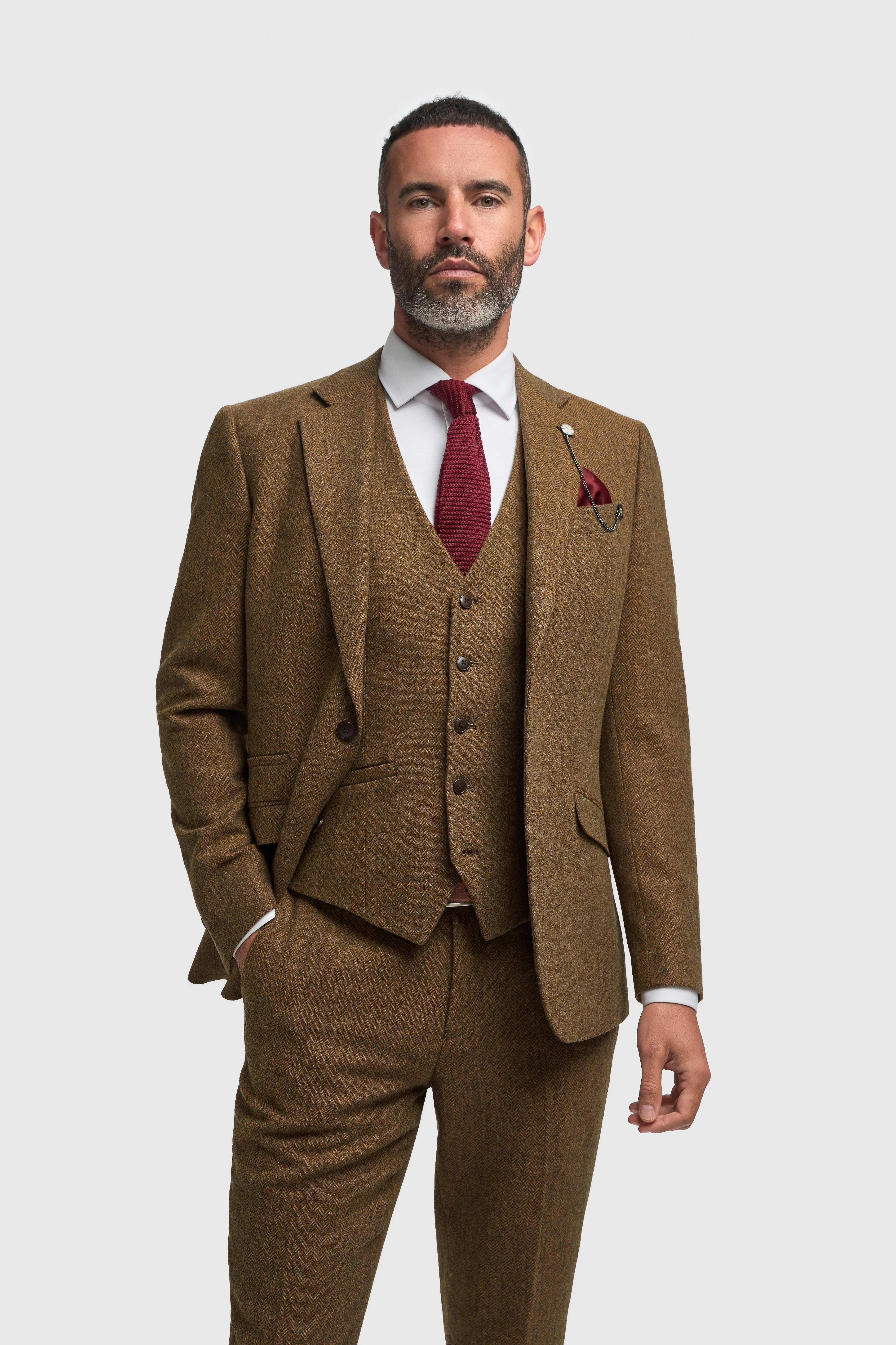 Thomas Brown Tweed Three Piece Suit thumbnail 2