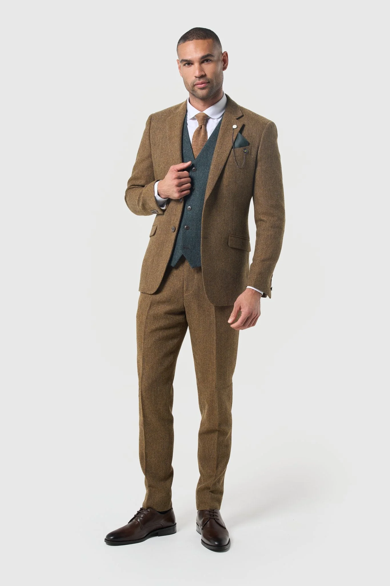 Thomas Brown with Olive Waistcoat