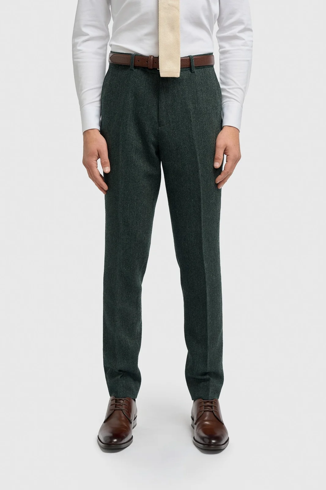 Thomas Lush Olive Tweed Three Piece Suit thumbnail 5