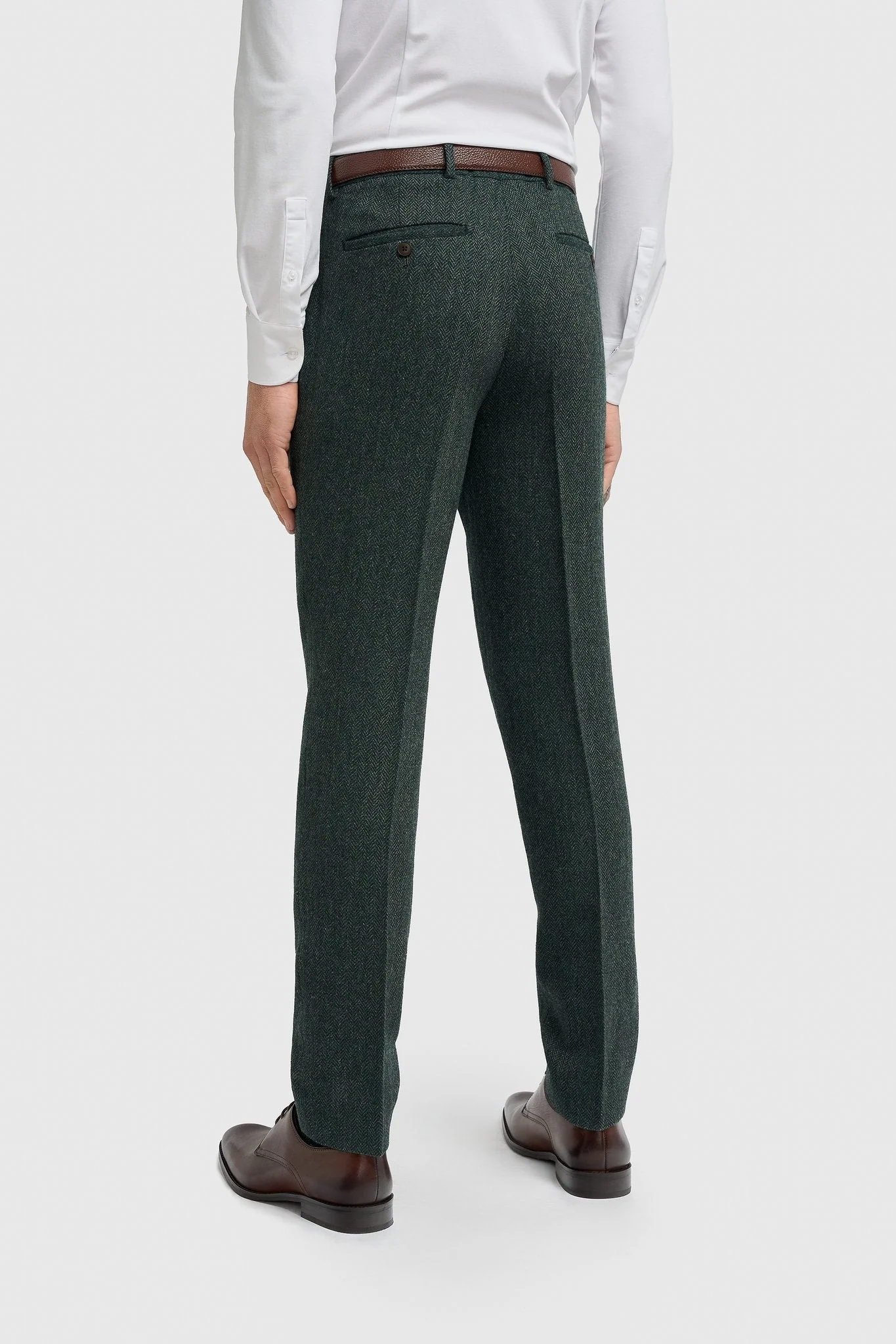 Thomas Lush Olive Tweed Three Piece Suit thumbnail 6
