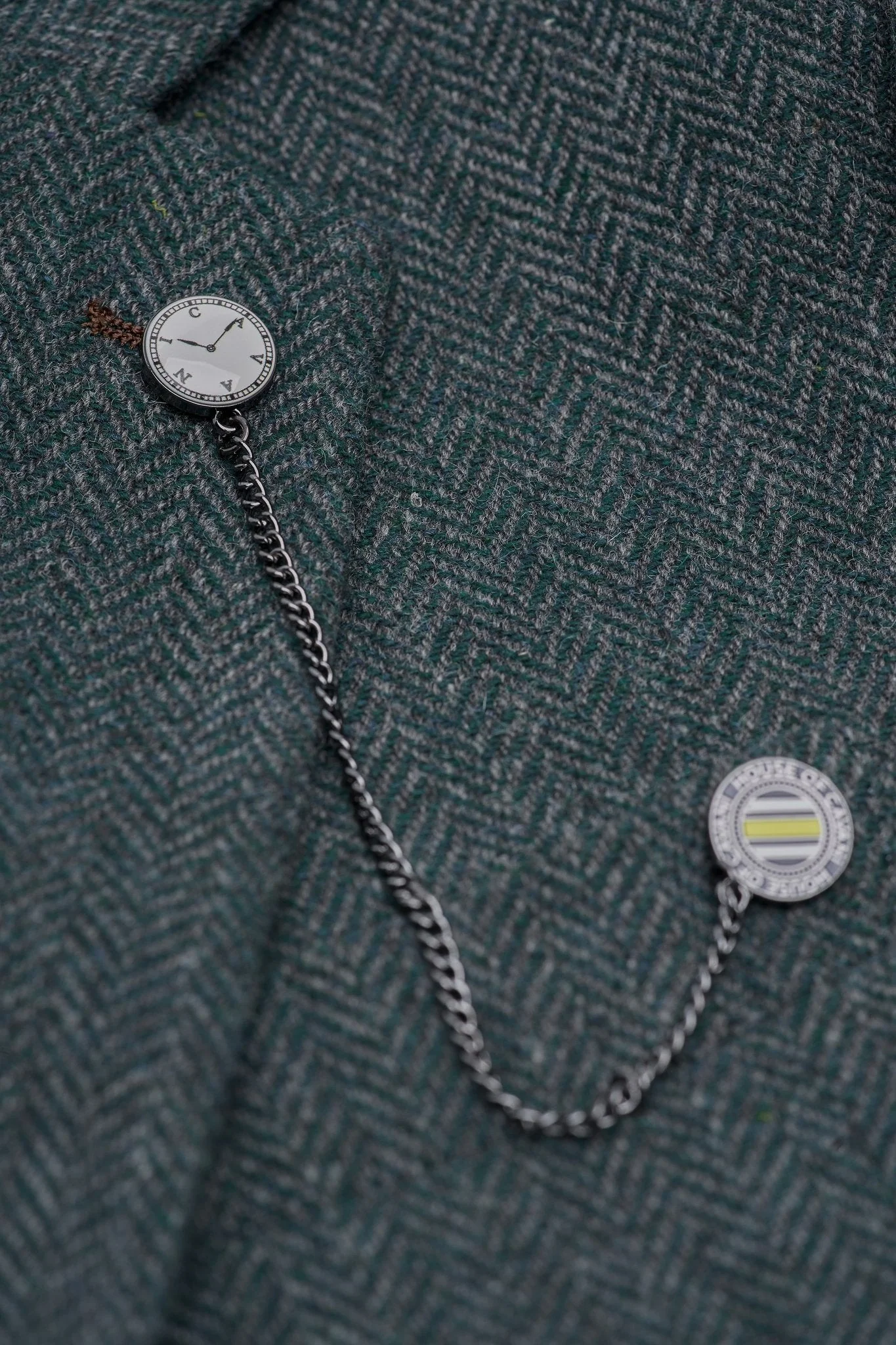 Thomas Lush Olive Tweed Three Piece Suit thumbnail 7
