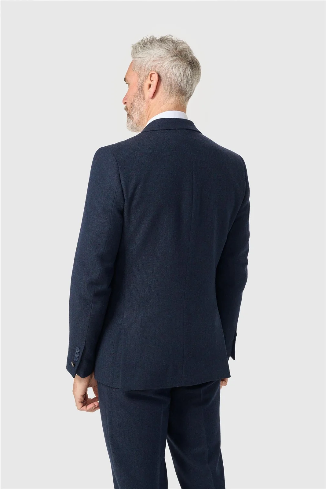 Thomas Navy Tweed Three Piece Suit thumbnail 3