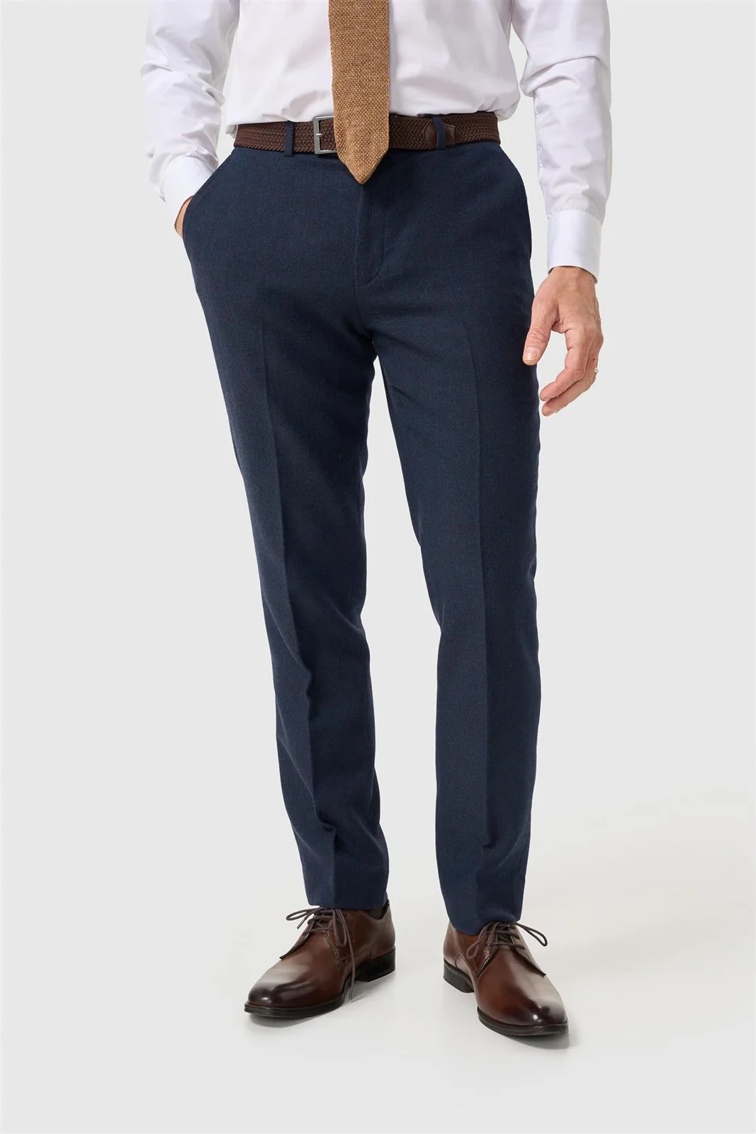 Thomas Navy Tweed Three Piece Suit thumbnail 6