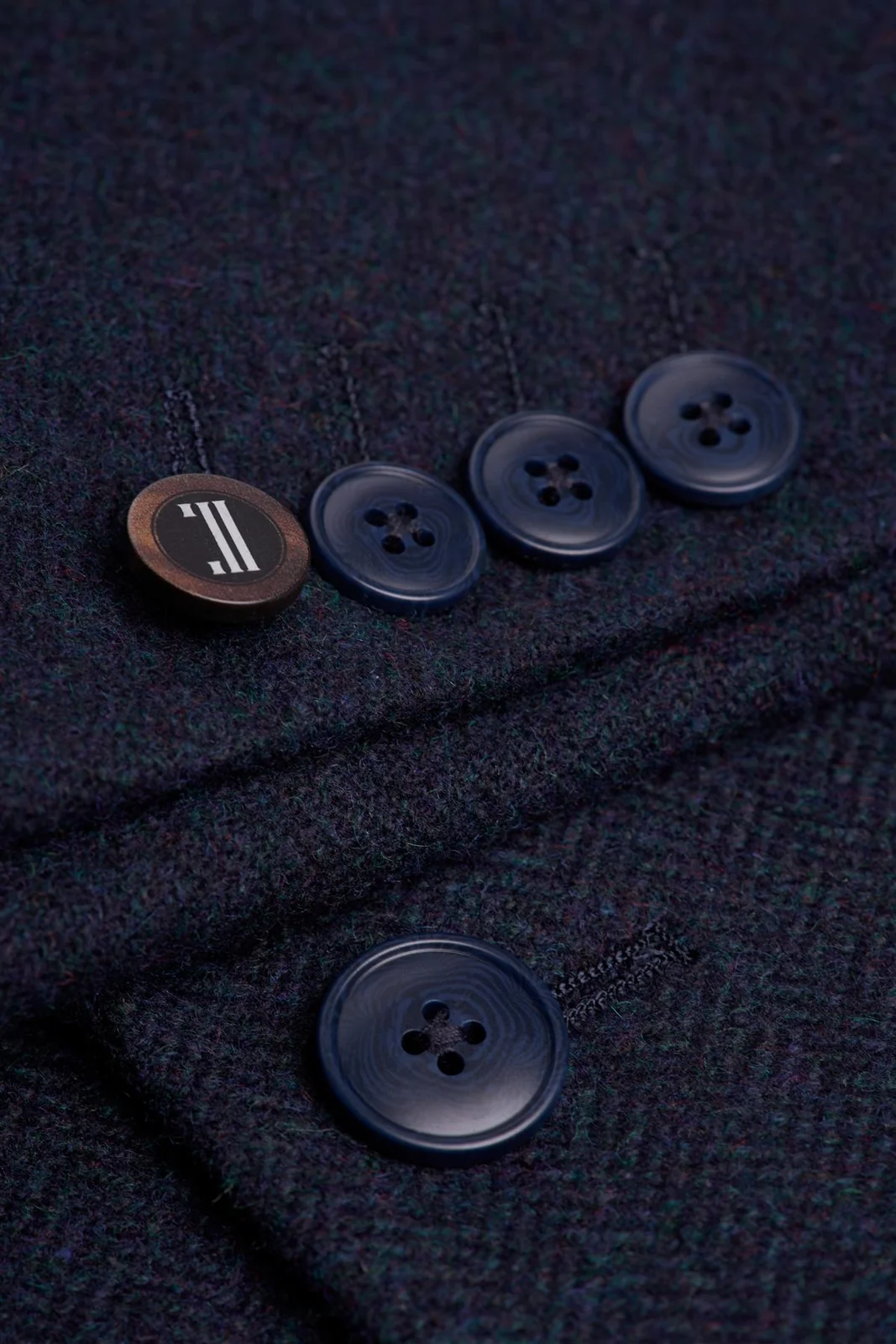 Thomas Navy Tweed Three Piece Suit thumbnail 8