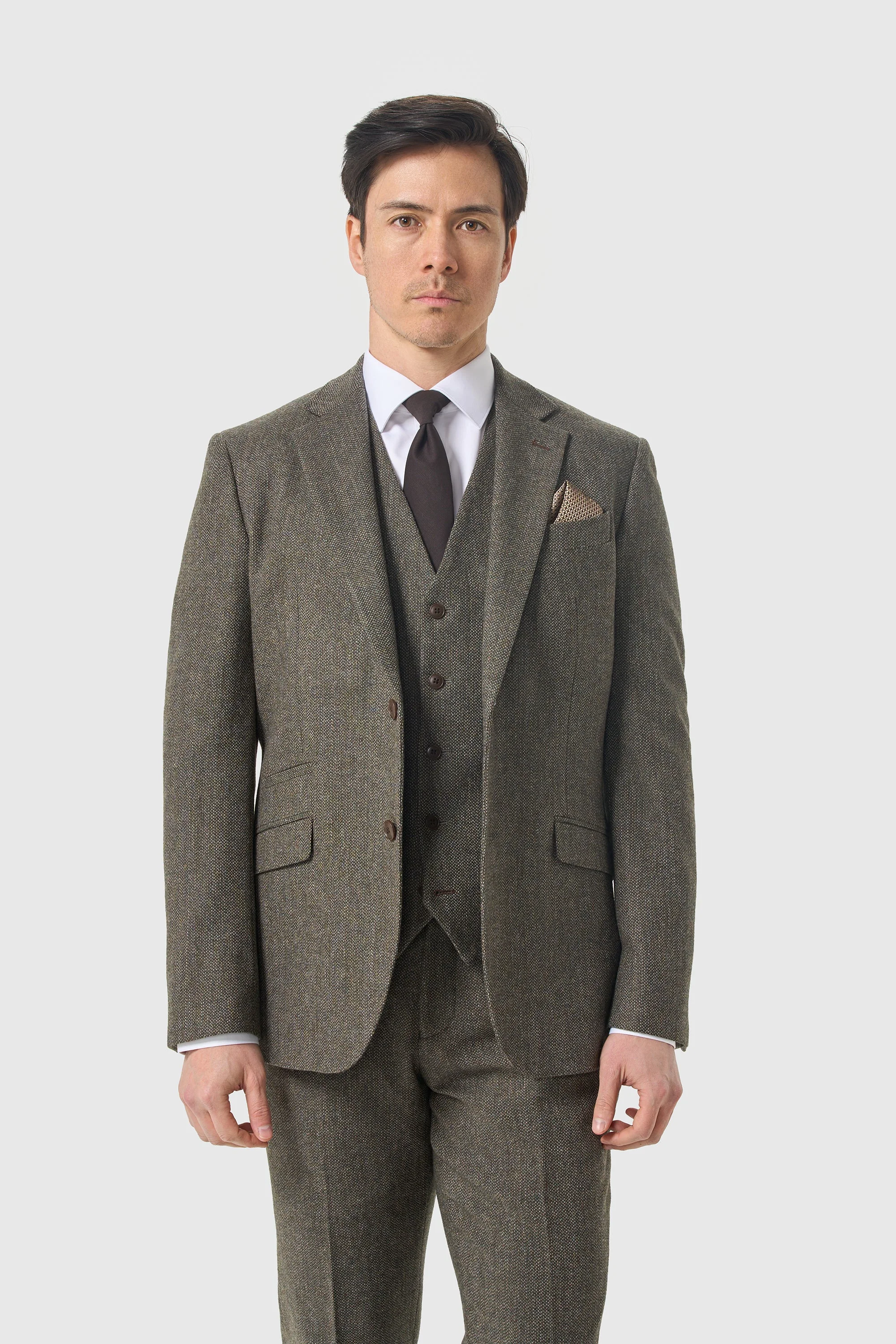 Thomas Sage Tweed Three Piece Suit thumbnail 2